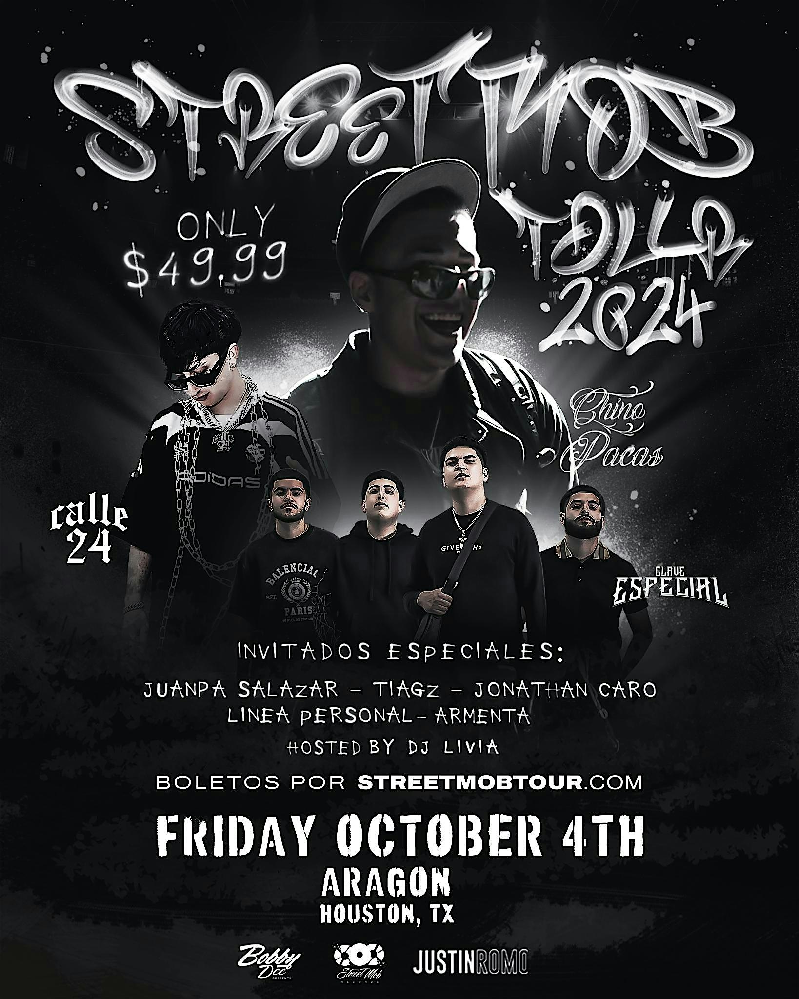 Street Mob Tour – Chino Pacas, Calle 24, Clave Especial & more – Houston TX – Houston, TX