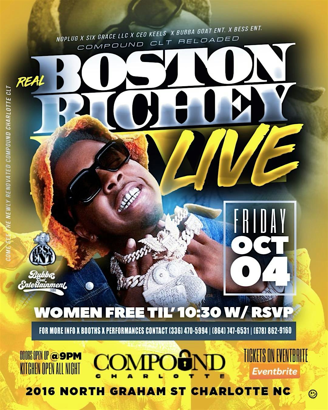 BOSTON RICHEY LIVE @ COMPOUND – Charlotte, NC