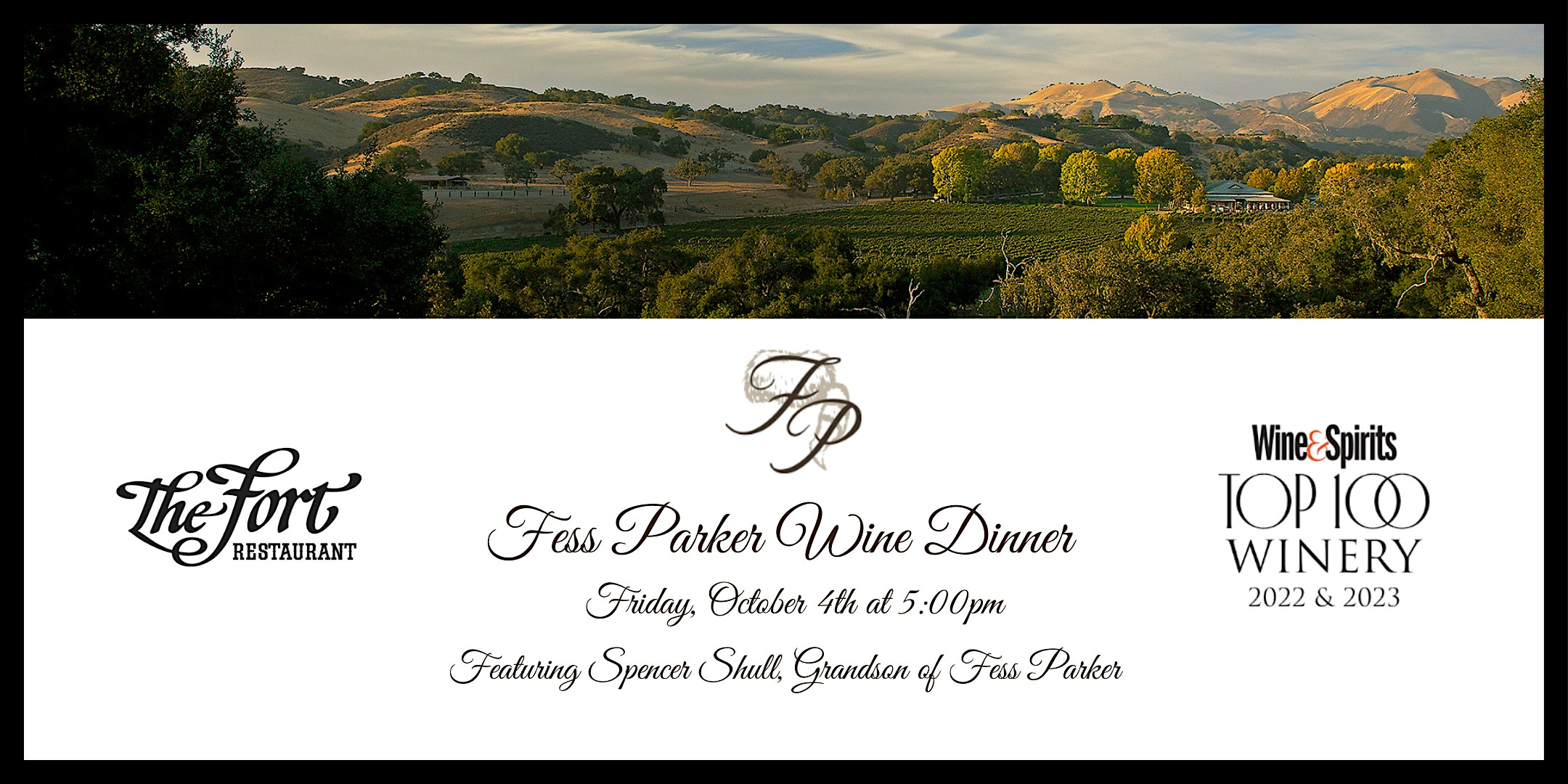 Fess Parker – Wine Dinner – Morrison, CO