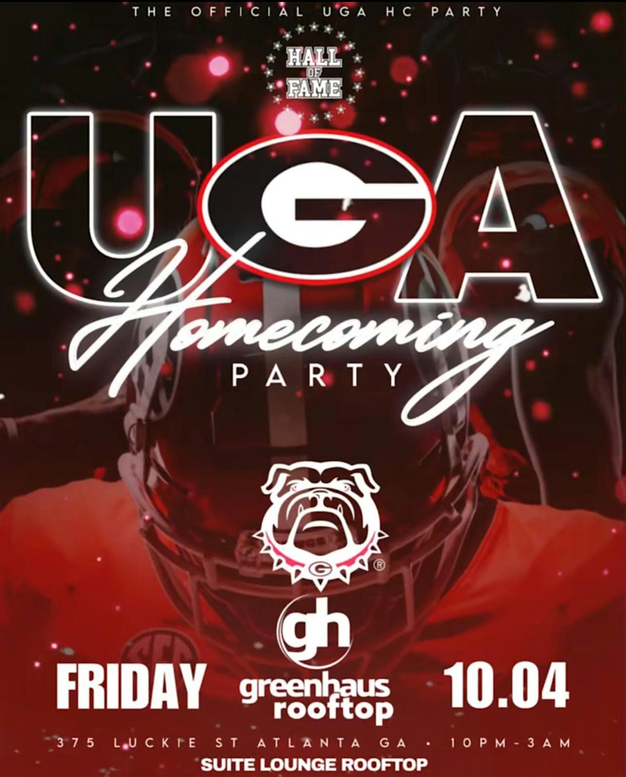 FAME FRIDAY: UGA HOMECOMING PARTY – Atlanta, GA