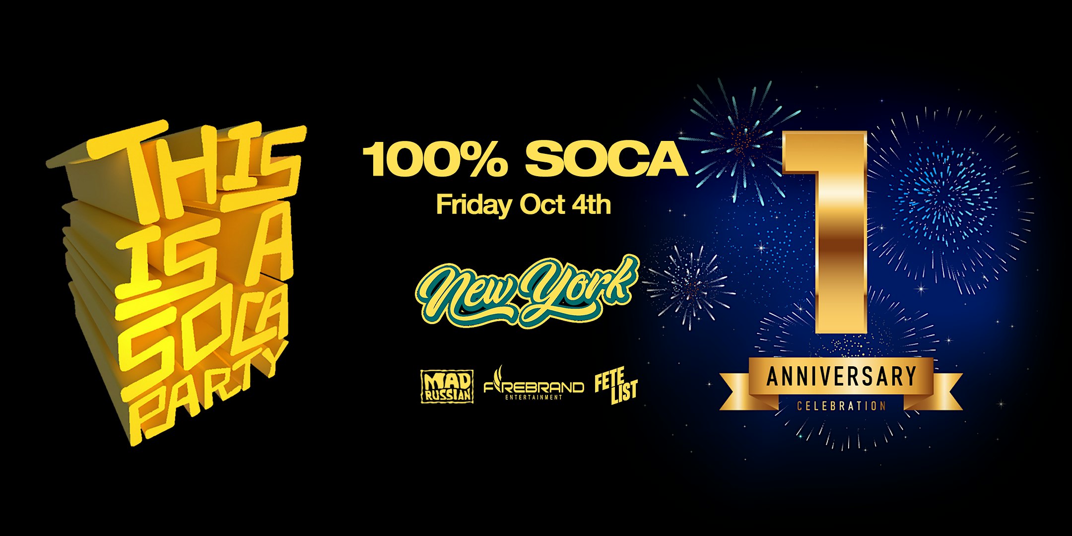 This is a SOCA Party – 1 Year Anniversary – Brooklyn, NY