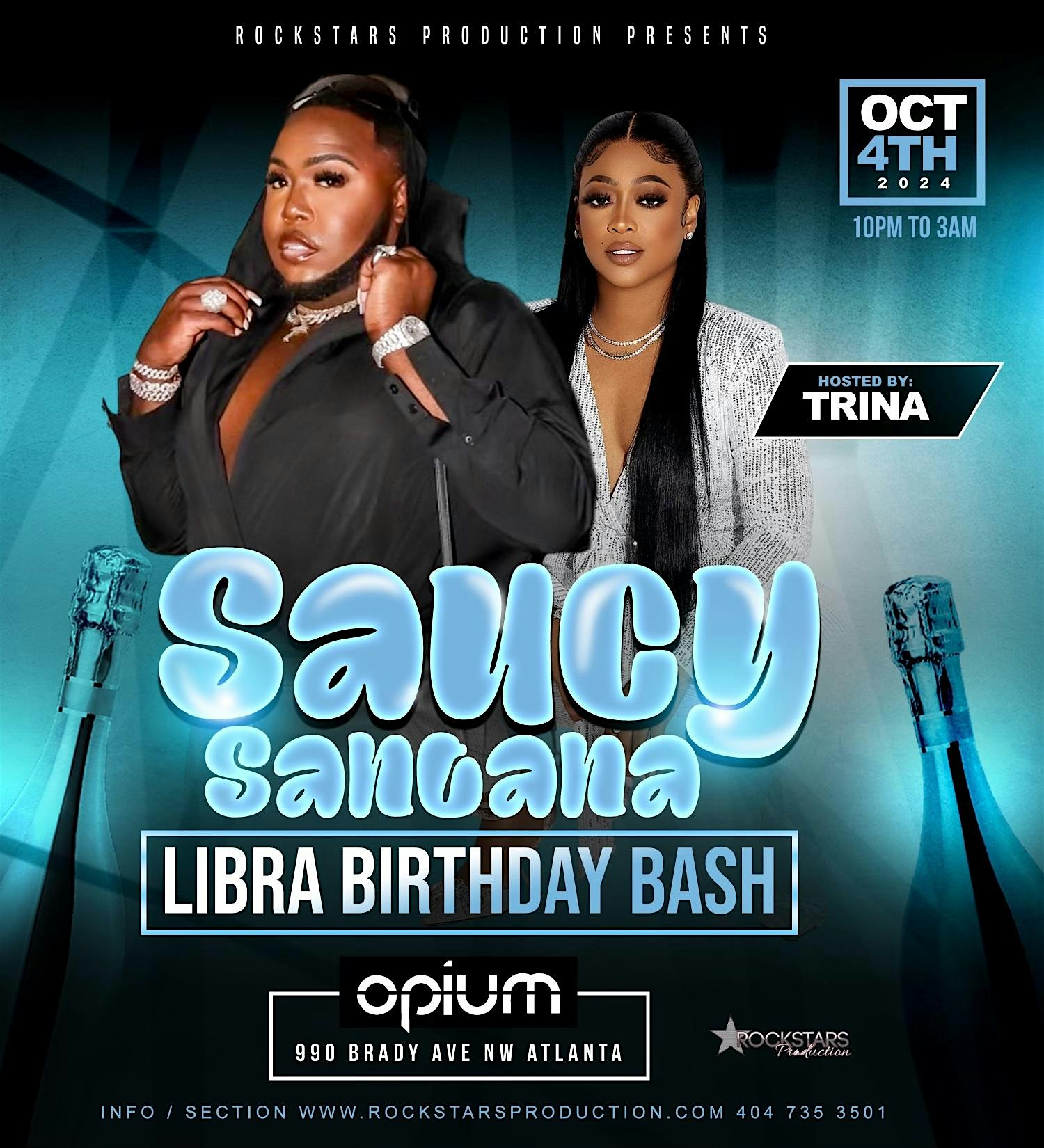 Saucy Santana Libra Birthday Bash Hosted by Trina – Atlanta, GA