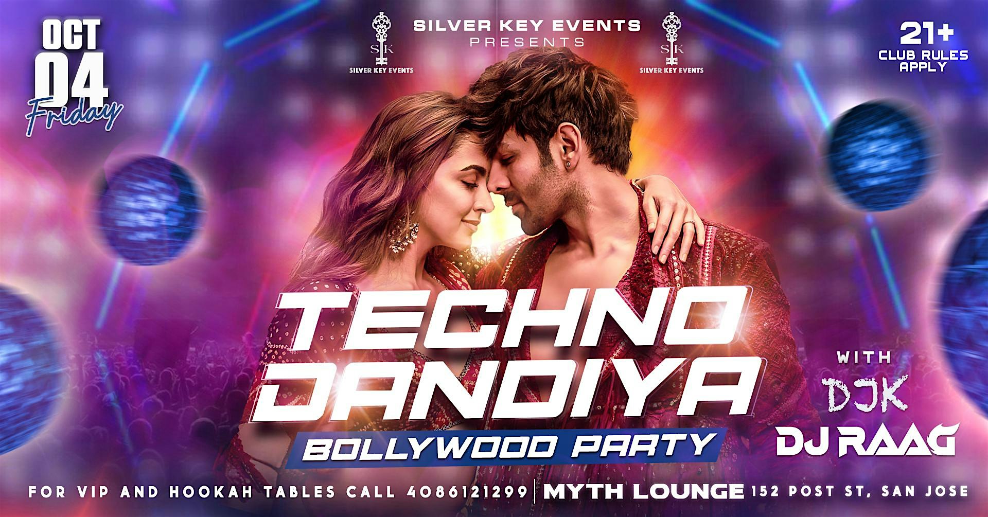 Techno Dandiya – Bollywood Party | Myth Lounge | Oct 4th – San Jose, CA