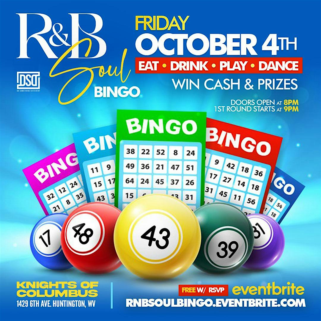 R&B Soul Bingo + Afterparty – Huntington, WV