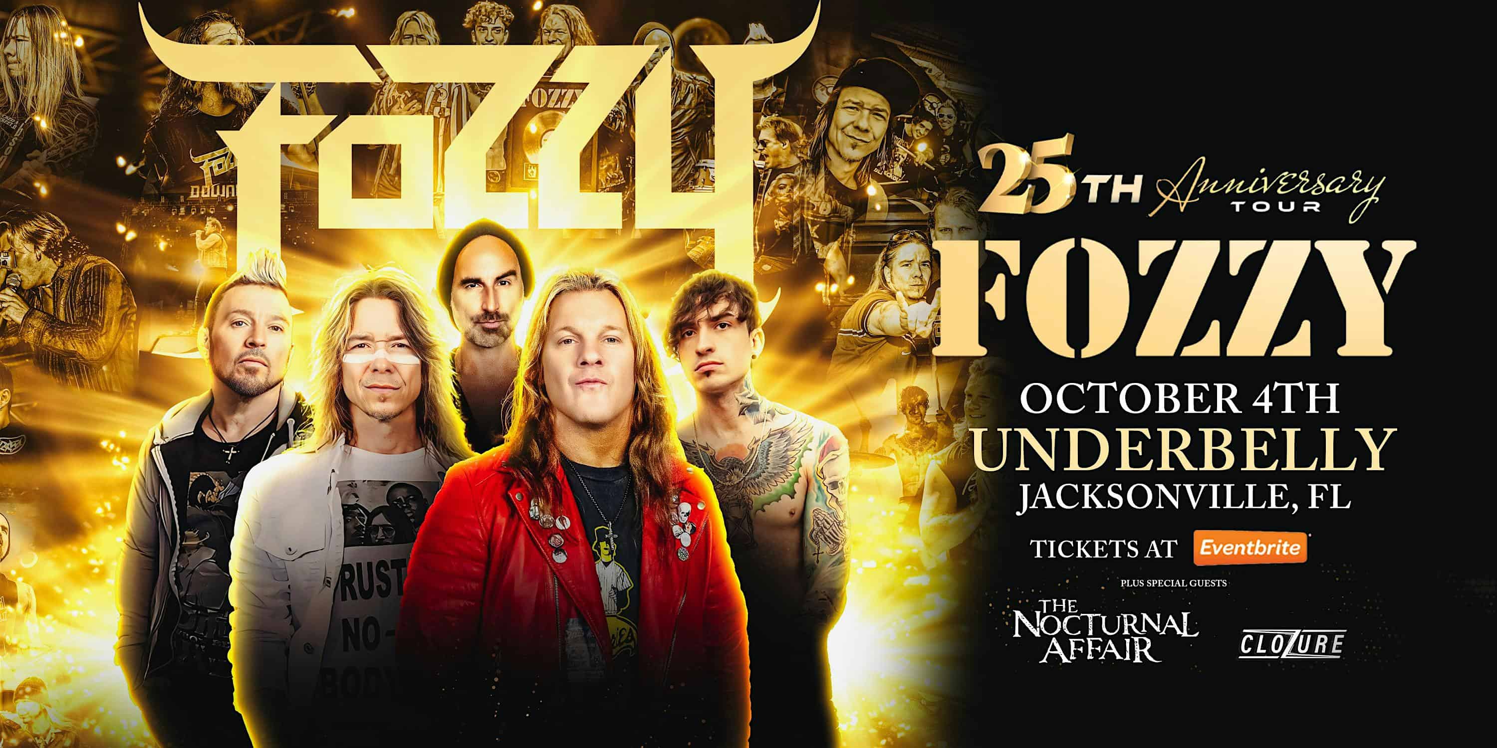 FOZZY ’25th ANNIVERSARY TOUR’ w/ THE NOCTURNAL AFFAIR & CLOZURE – Jax – Jacksonville, FL