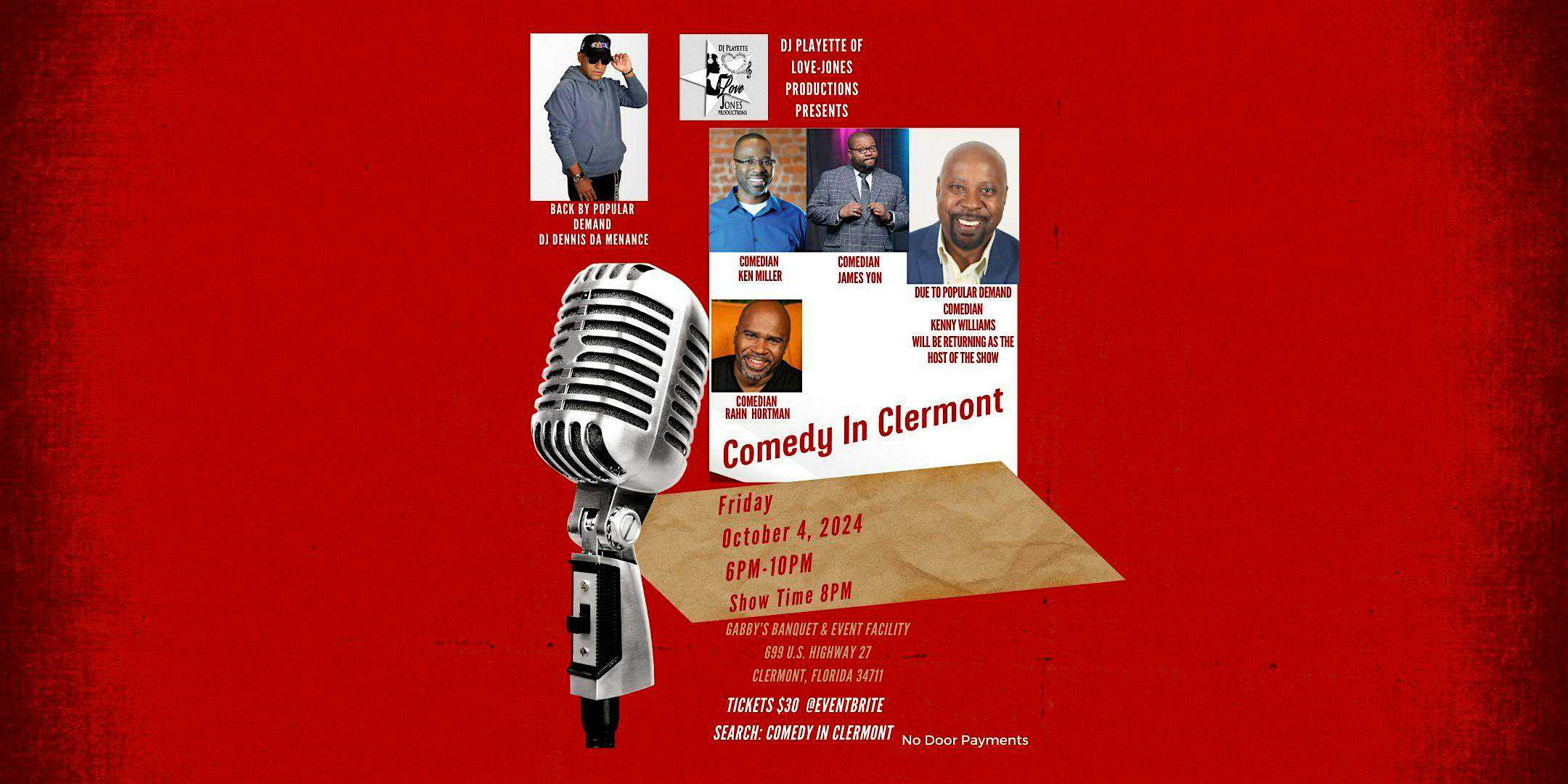 COMEDY IN CLERMONT – Clermont, FL