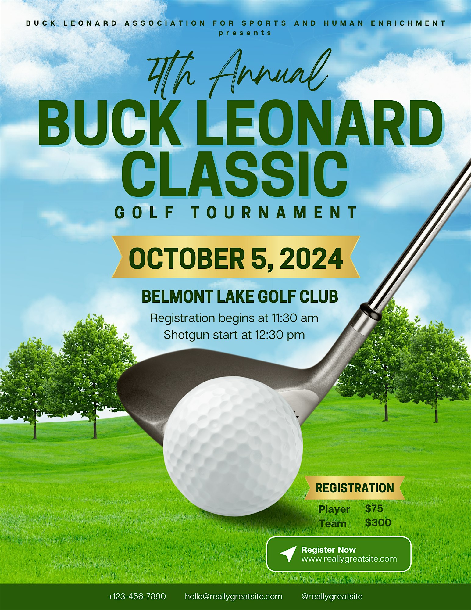 4th Annual Buck Leonard Golf Classic – Rocky Mount, NC