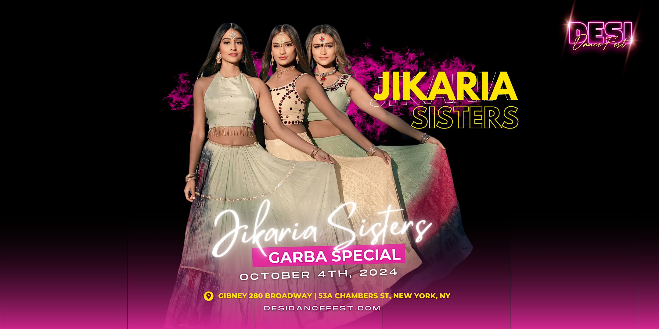 Jikaria Sisters NYC Dance Workshop – Desi Dance Fest 2024 – New York, NY