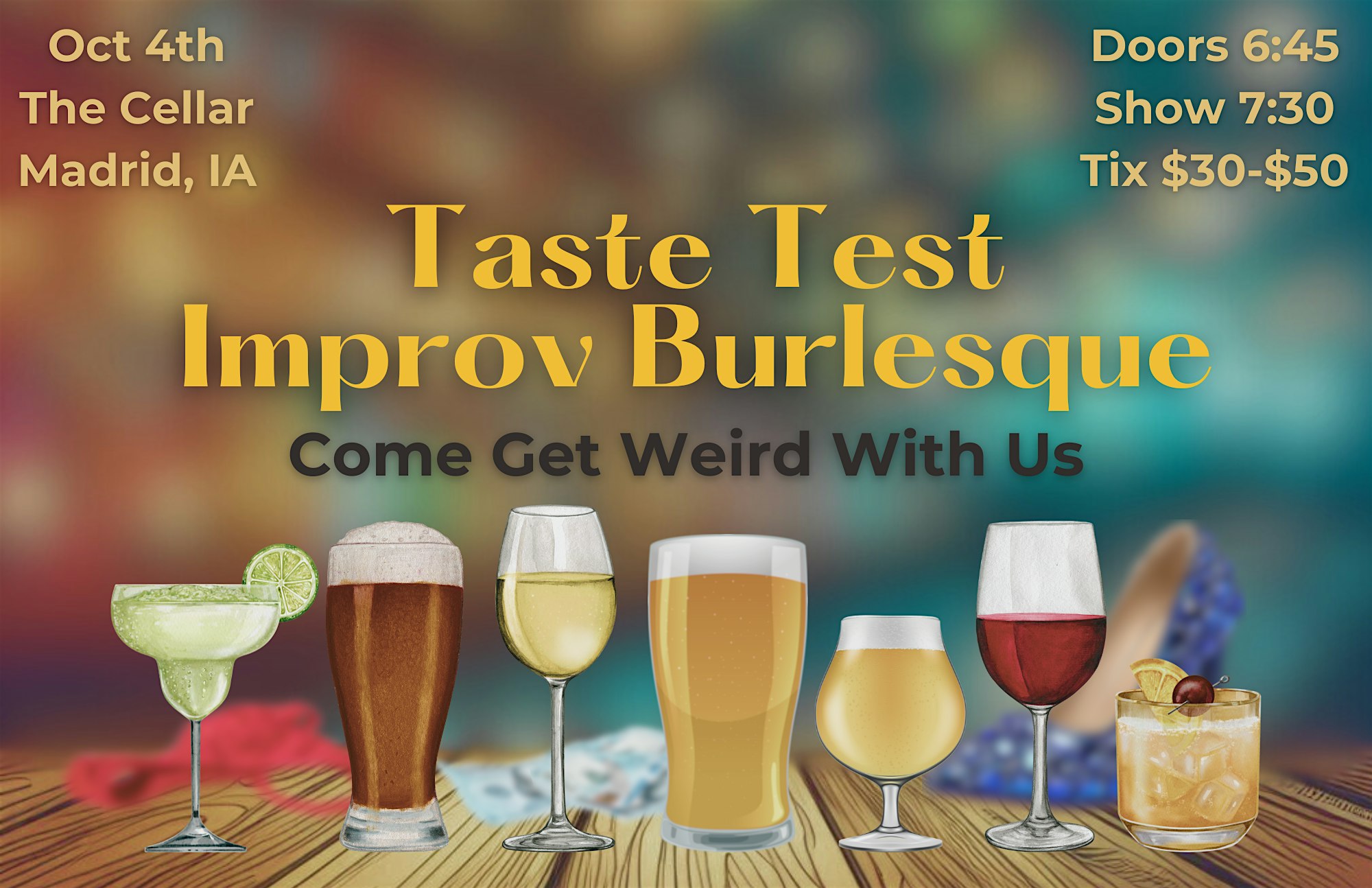 Taste Test: Improv Burlesque – Madrid, IA