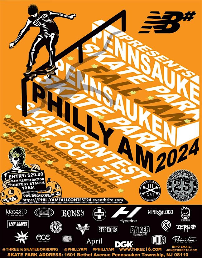 PHILLY AM FALL SKATE CONTEST 2024 – Pennsauken Township, NJ