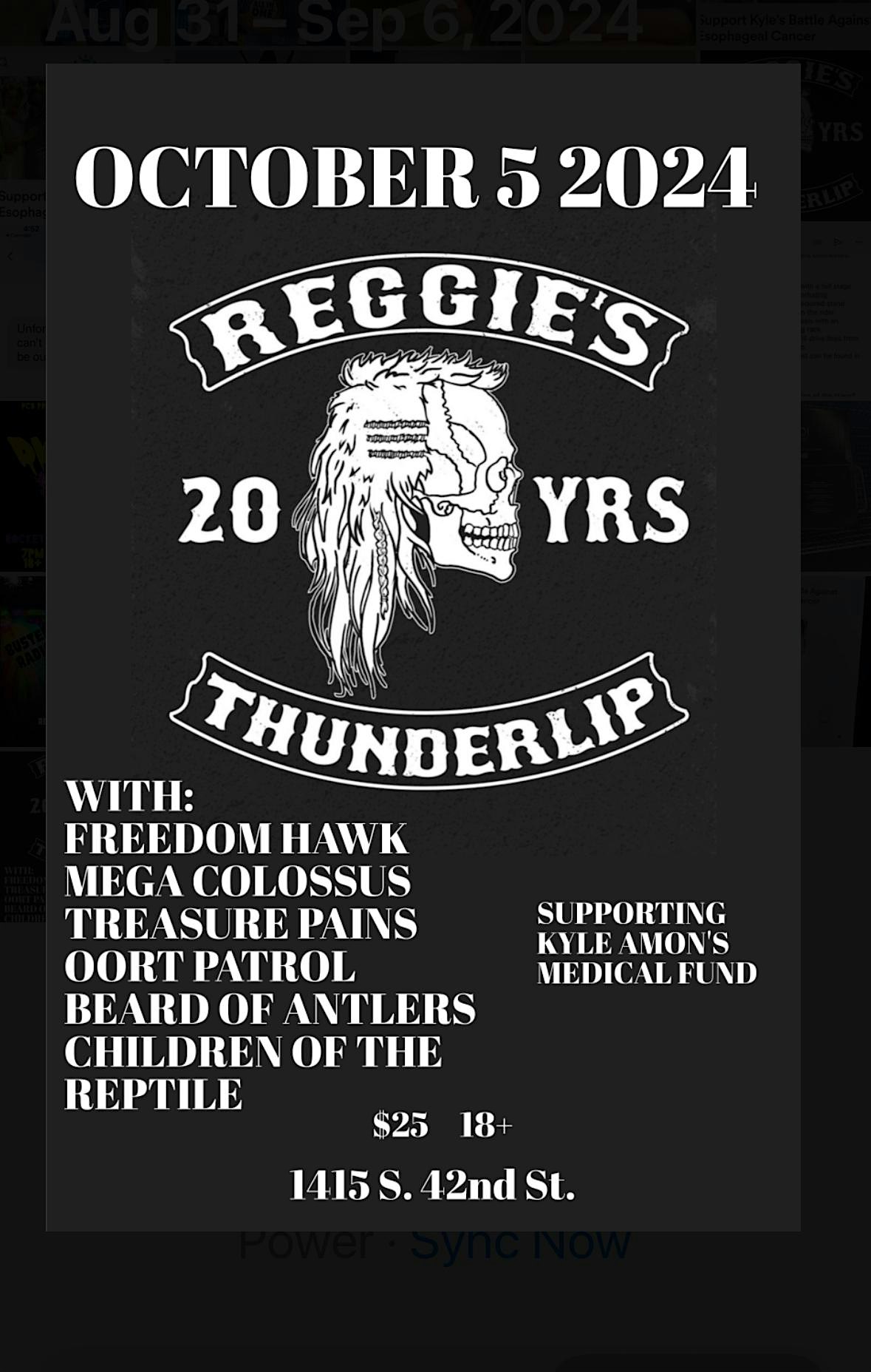 20 Years of Reggies/20 Years of ThunderLip! – Wilmington, NC