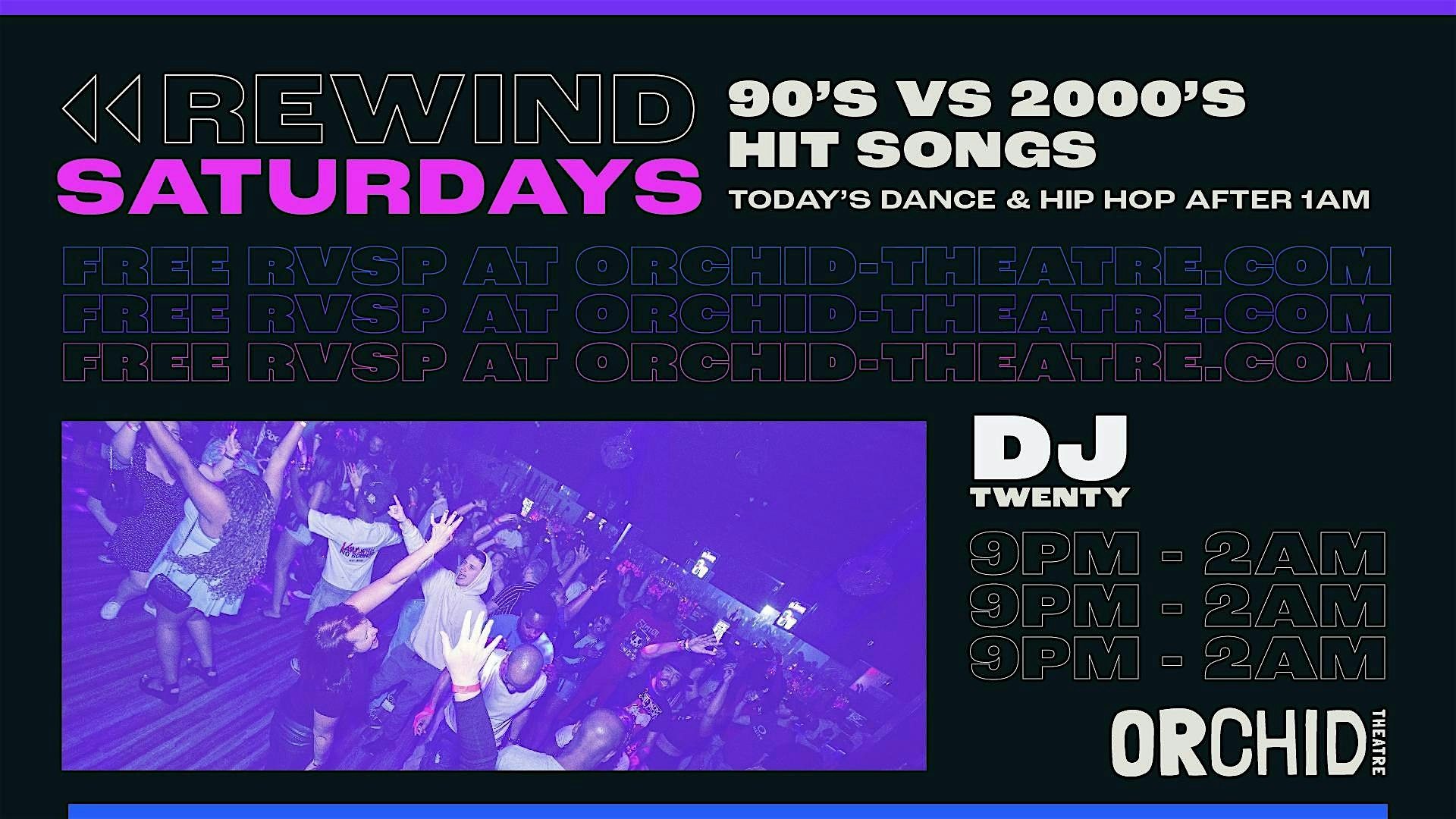 Rewind Saturdays at Orchid Theatre – Ferndale, MI