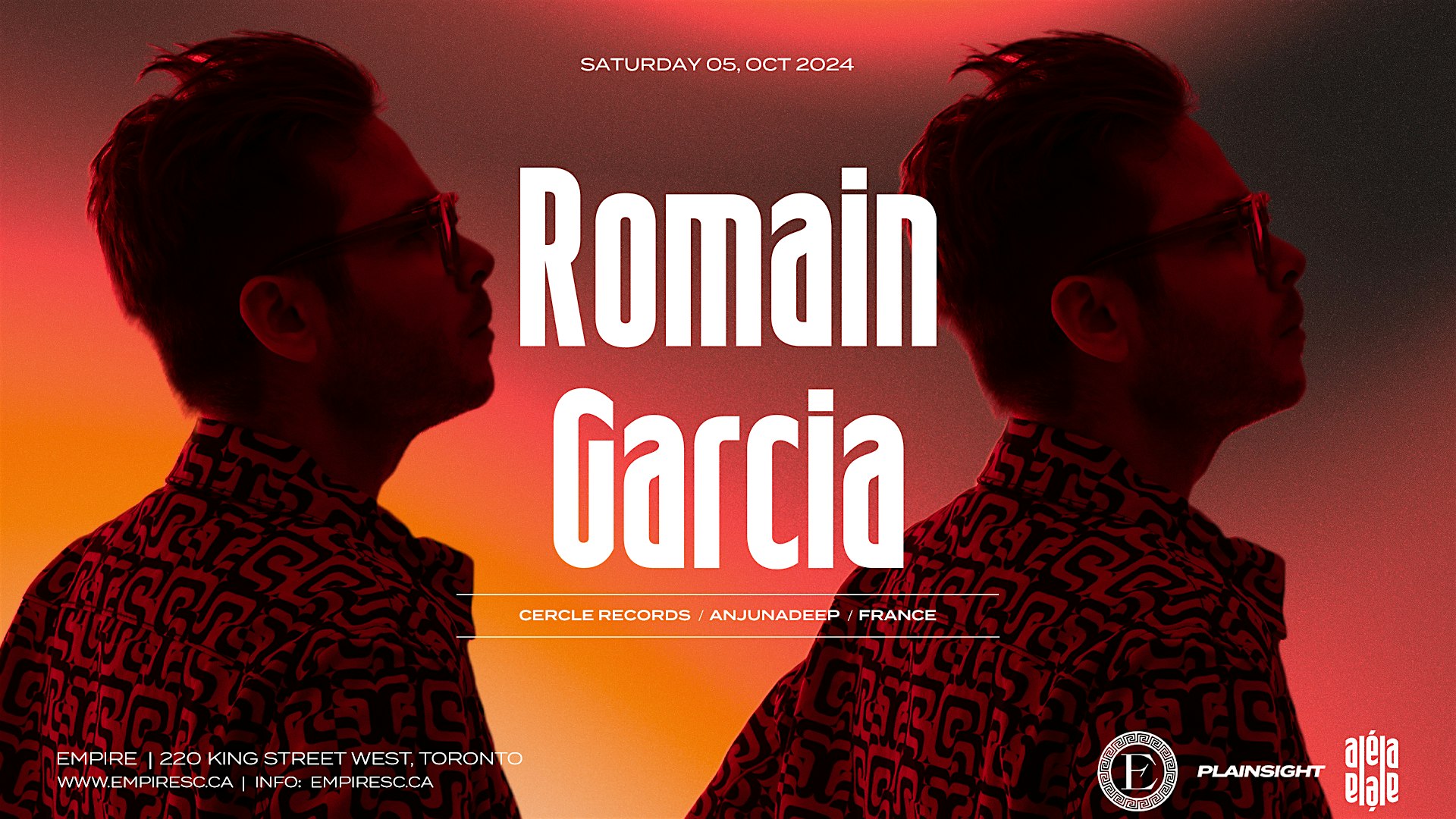 ROMAIN GARCIA (Cercle, Anjunadeep) | Oct 5th | Empire, Toronto – Toronto, Canada