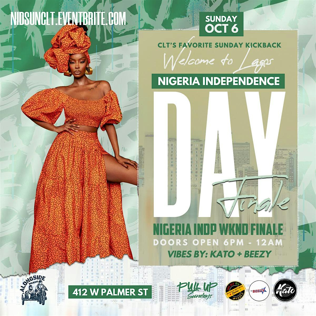 Nigeria Independence Day SUNDAY Finale @Alongside Brewing Co. – Charlotte, NC