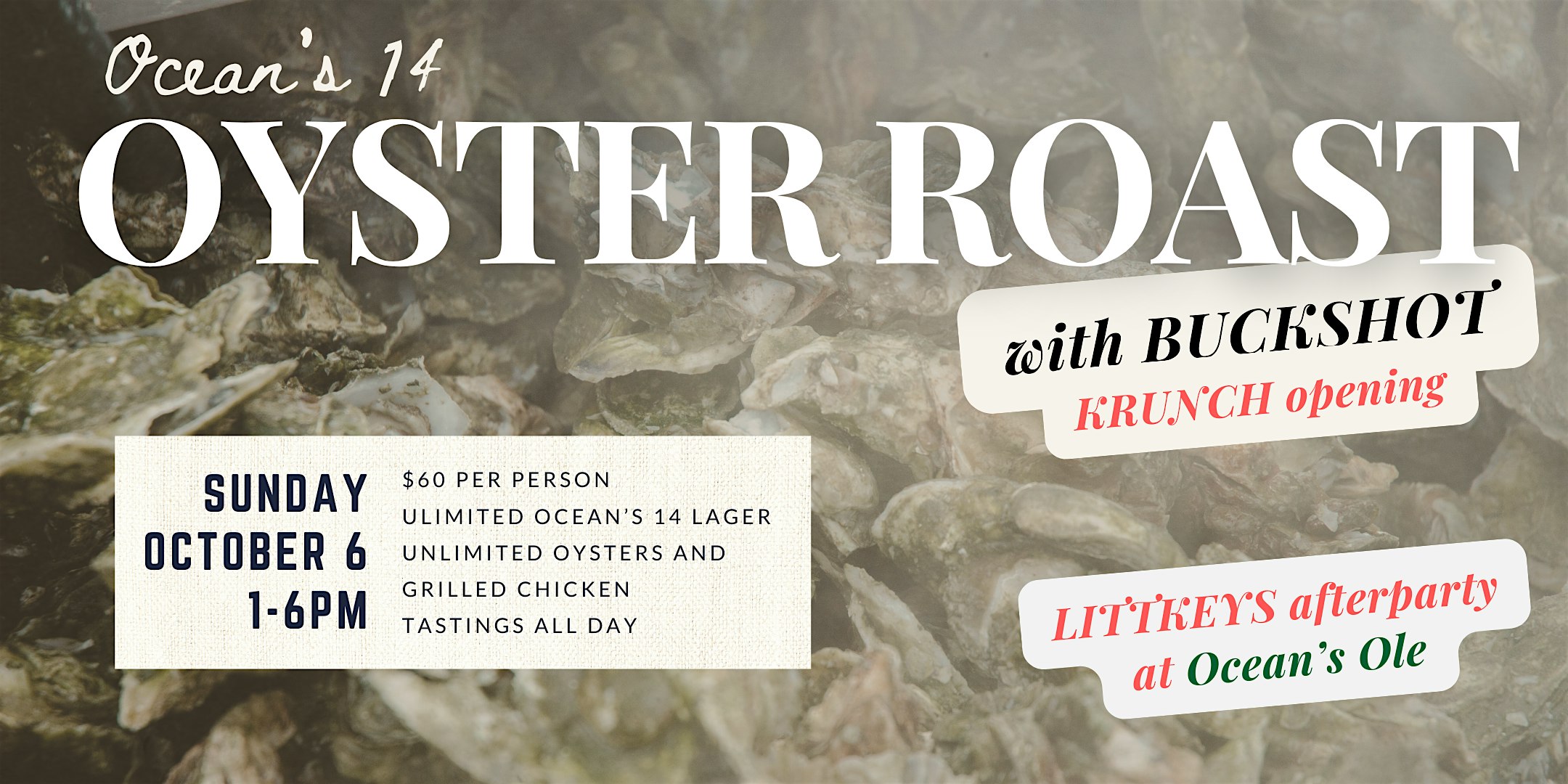 OYSTER ROAST WITH BUCKSHOT – Virginia Beach, VA