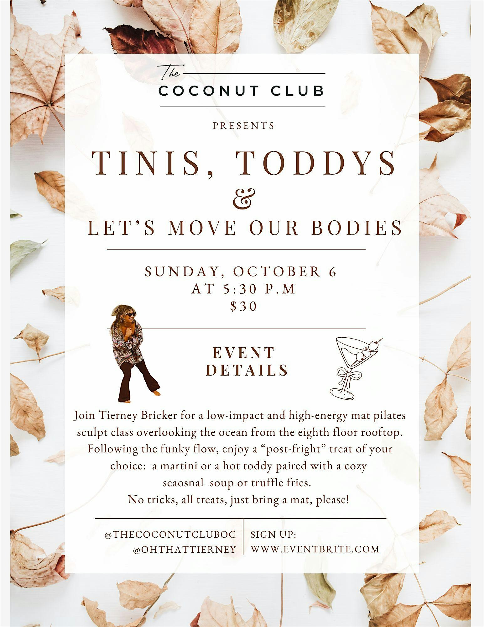 Tinis, Toddys & Let’s Move Our Bodies – Ocean City, MD