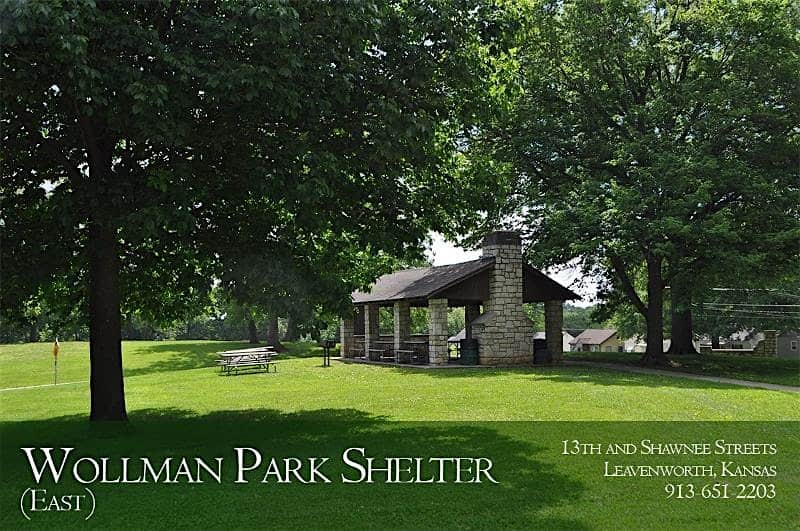 Park Shelter at Wollman East – Dates in October – December 2024 – Leavenworth, KS