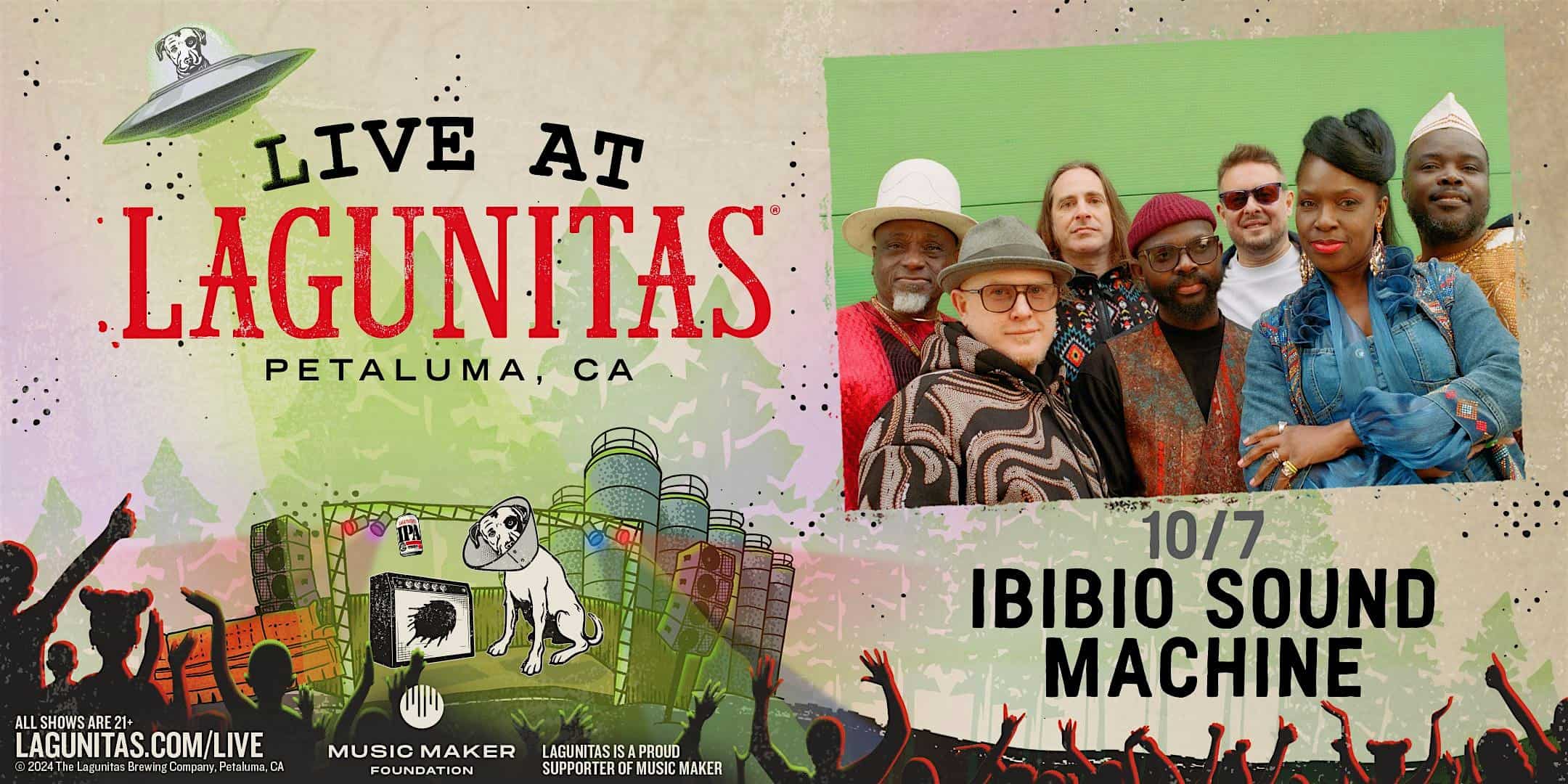 Live at Lagunitas – Ibibio Sound Machine & Orchestra Gold – Petaluma, CA