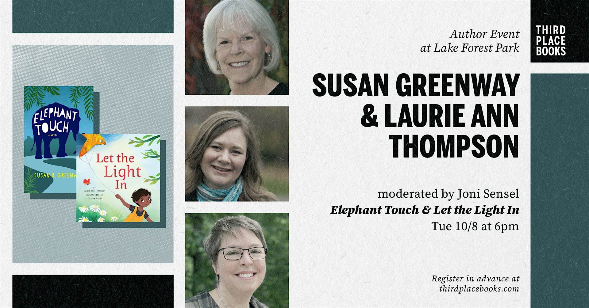 Susan Greenway and Laurie Ann Thompson with Joni Sensel – Lake Forest Park, WA