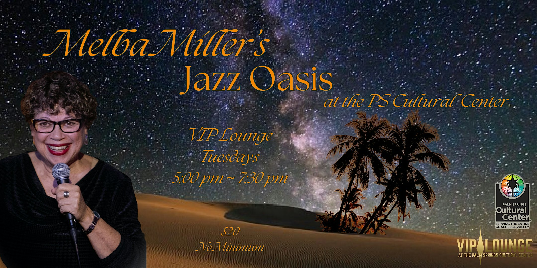 MELBA MILLER’S JAZZ OASIS – Palm Springs, CA