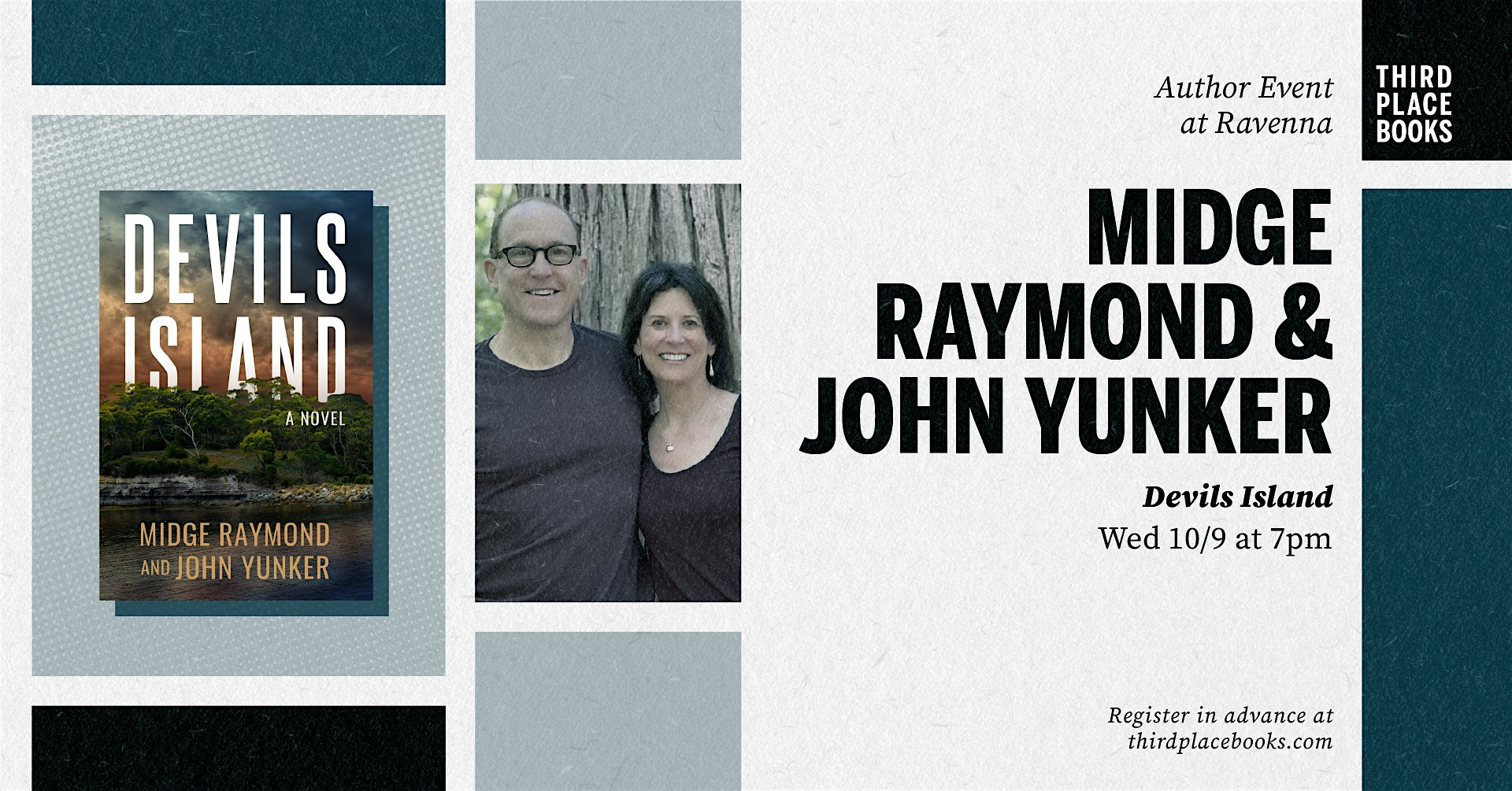 John Yunker and Midge Raymond — ‘Devils Island’ – Lake Forest Park, WA