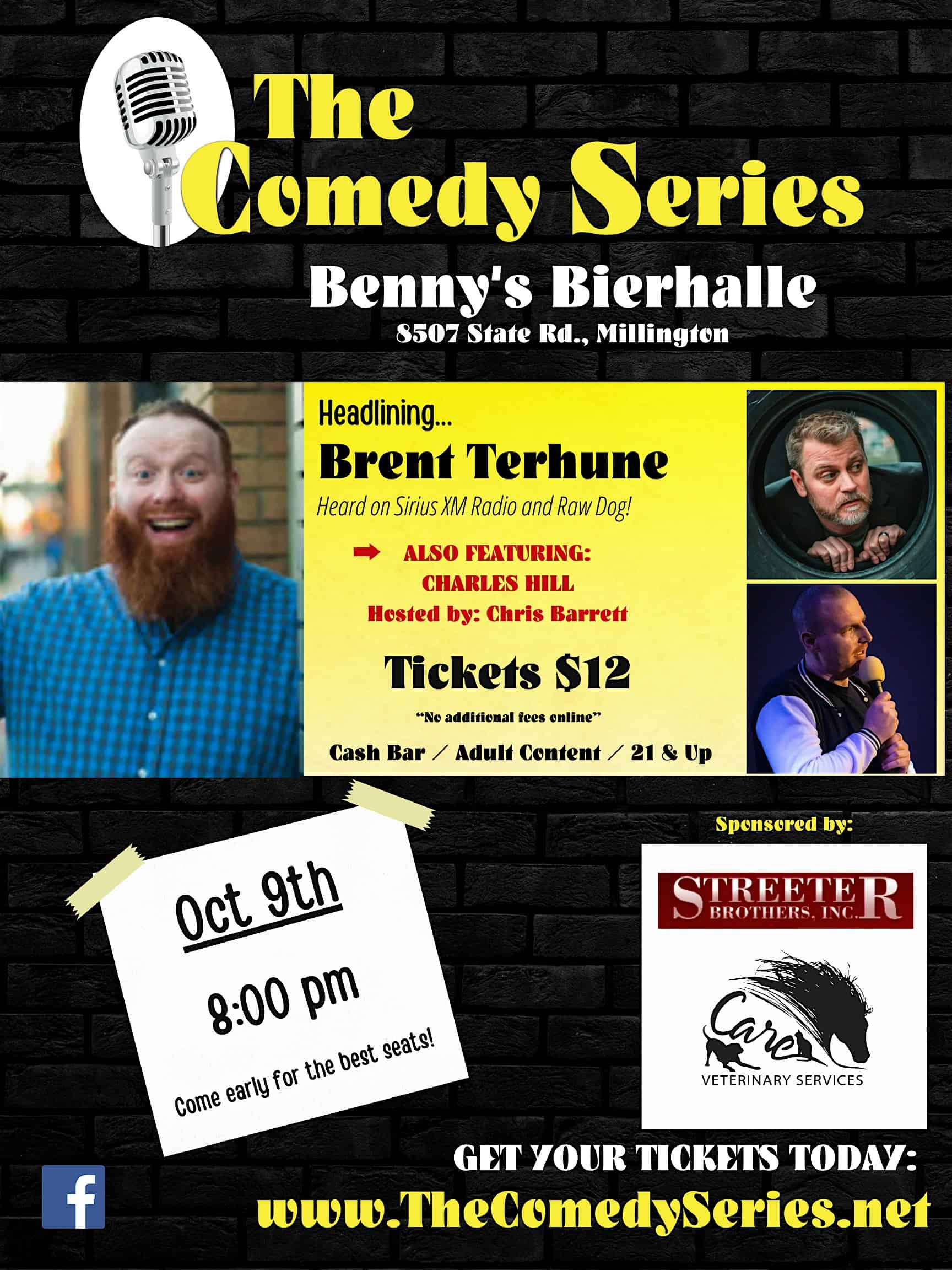 Comedy Show – Millington – Benny’s Bierhalle – Millington, MI