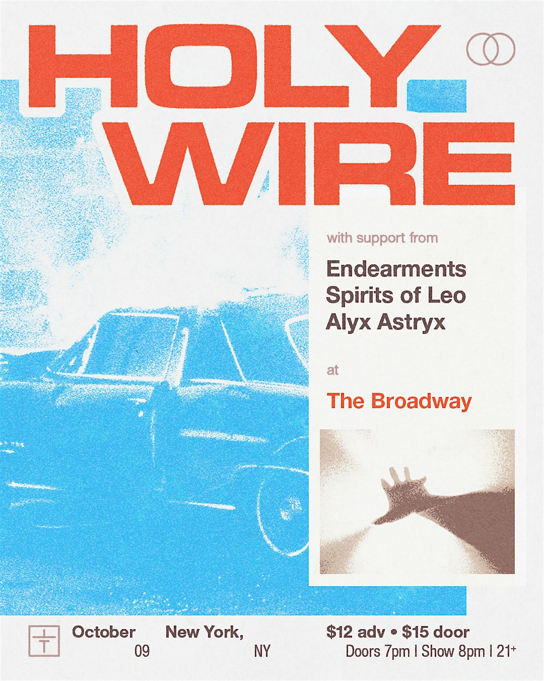 Holy Wire w/ Endearments, Spirits of Leo + Alyx Astryx* – Brooklyn, NY