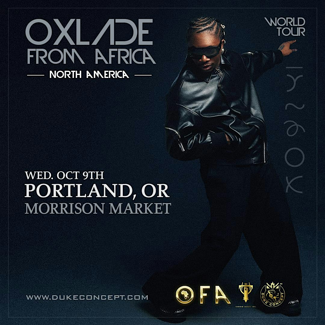 Oxlade Live in Portland – Portland, OR