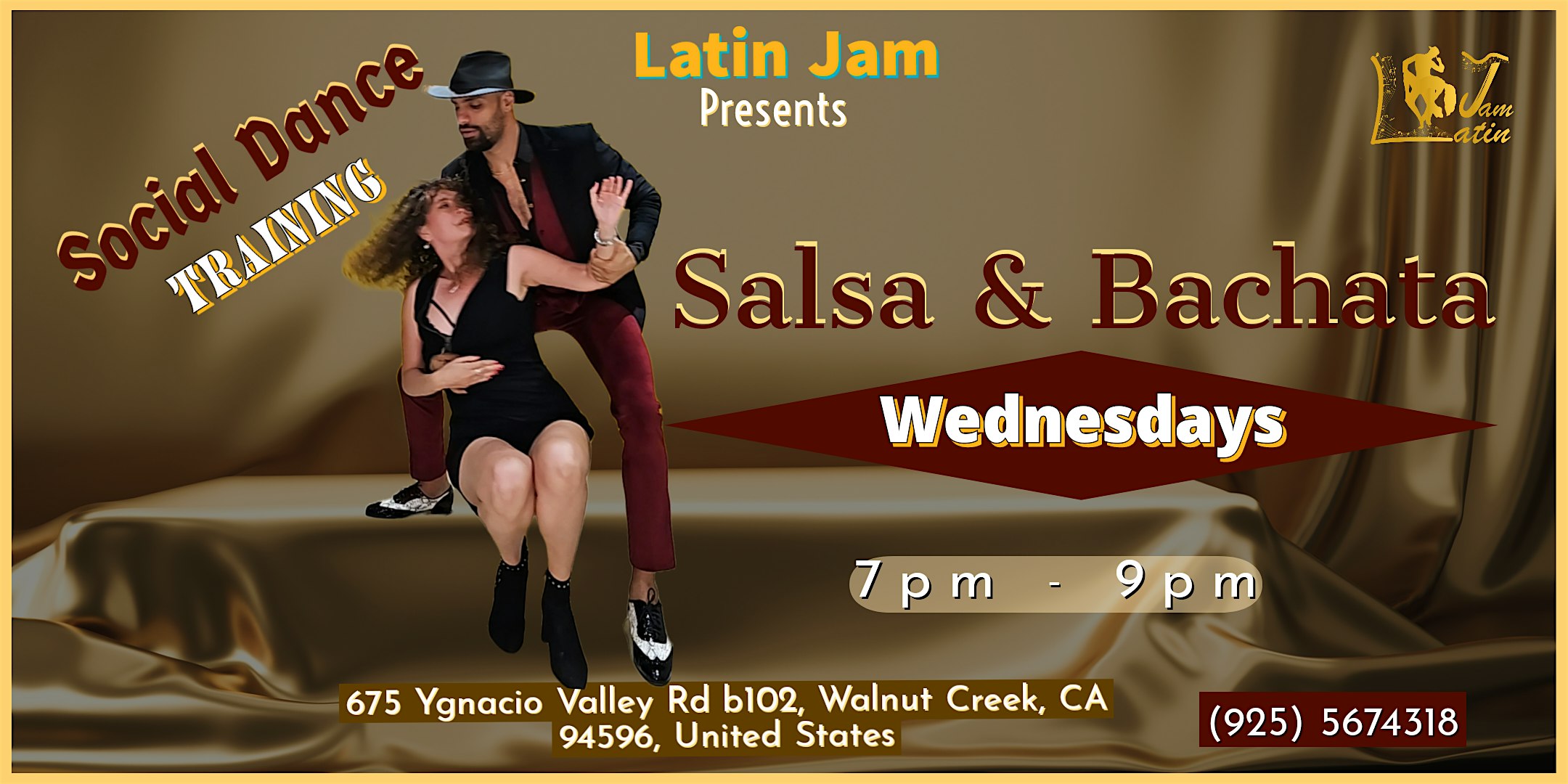 Salsa Class and Bachata Class |Social Dance Wednesday with Latin Jam – Walnut Creek, CA