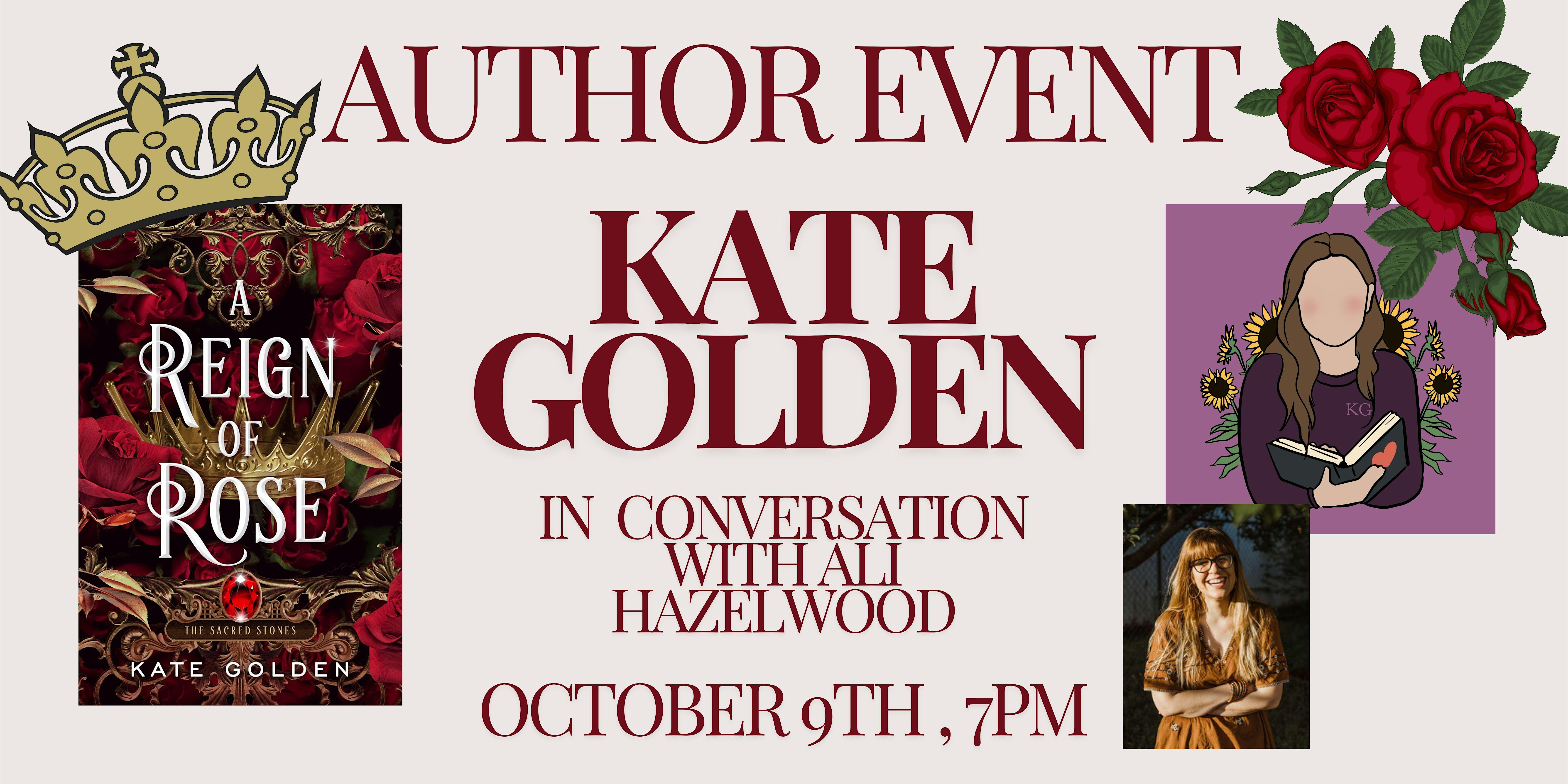 Kate Golden Author Event: A REIGN OF ROSE – Georgetown, TX