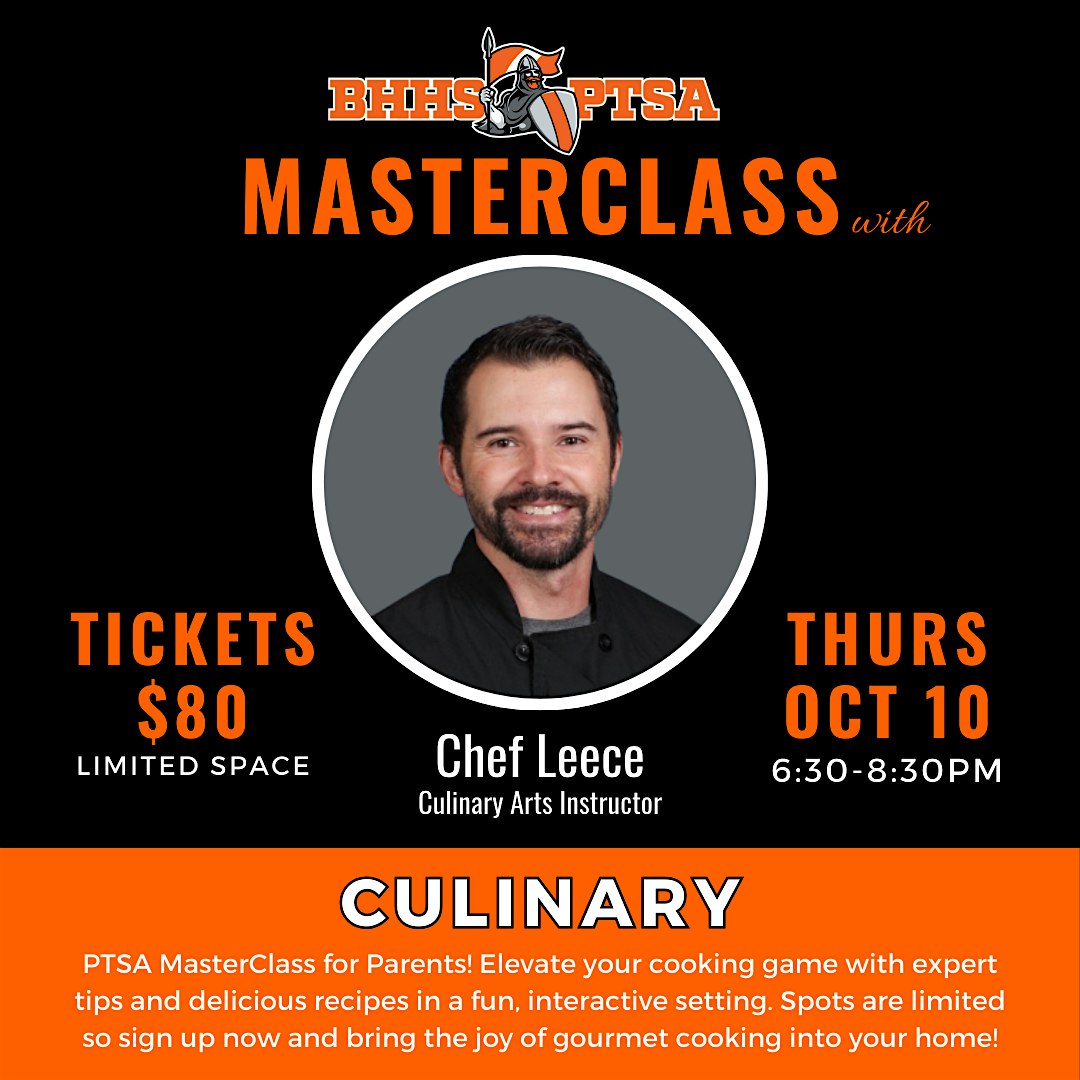 PTSA MasterClass: Culinary – Beverly Hills, CA