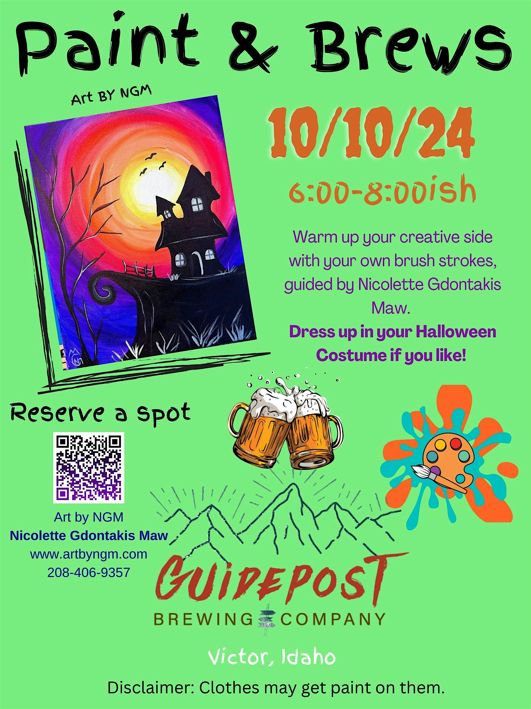 Paint & Brews @ Guidepost Brewing – Victor, ID