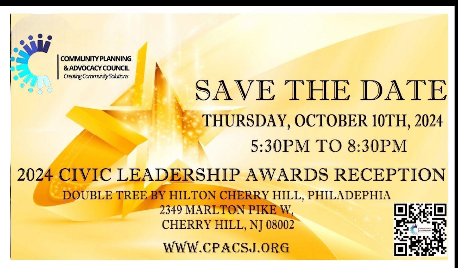 The Community Planning & Advocacy Council Civic Leadership Awards Reception – Cherry Hill, NJ