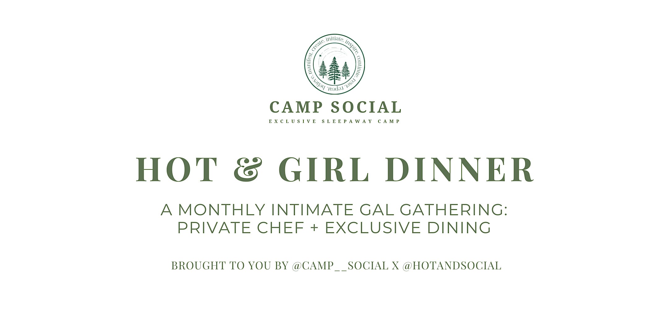 Hot & Girl Dinner, Oct 10th! – New York, NY