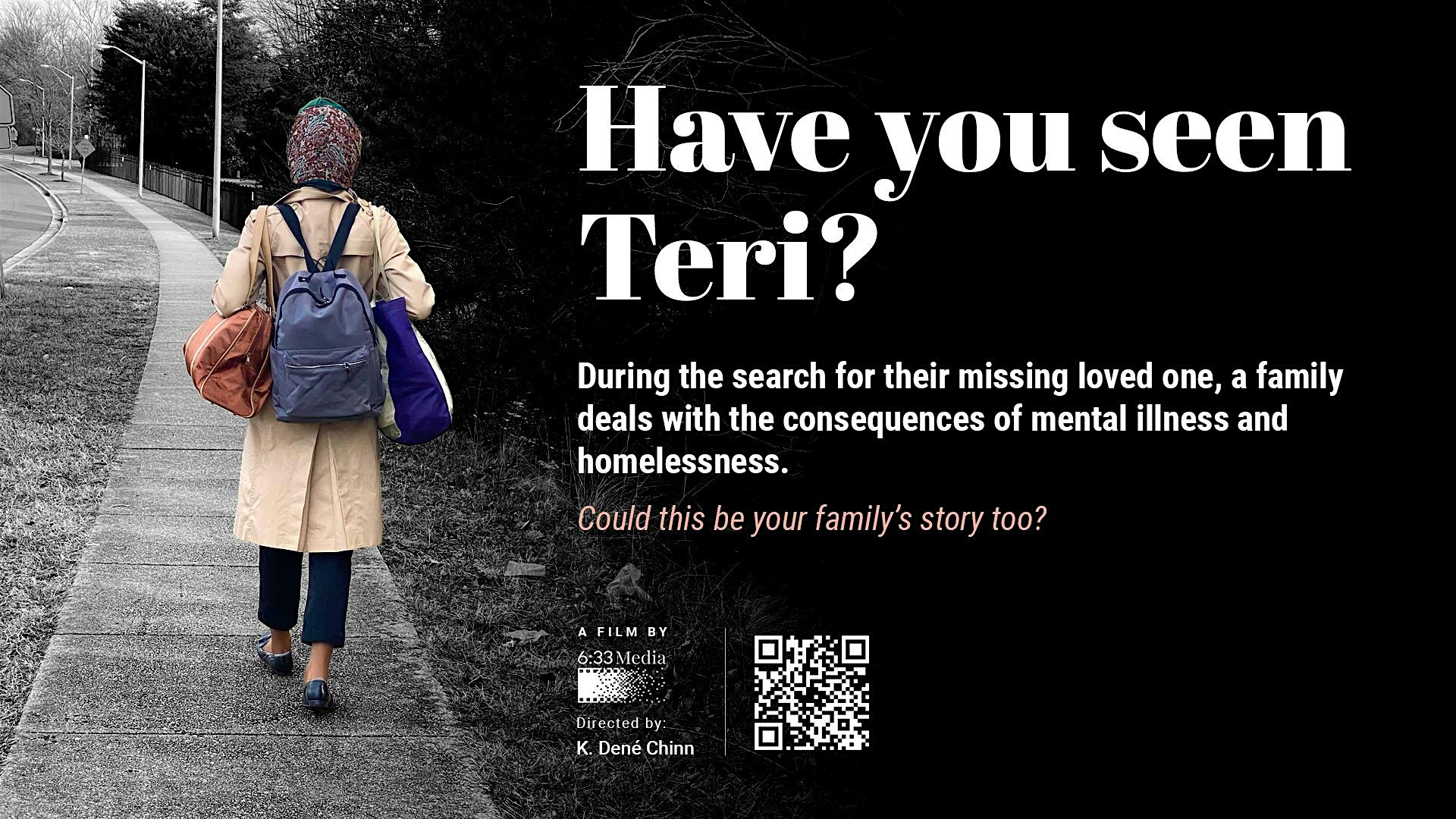 Have You Seen Teri? Film Screening and Panel Discussion – Suitland-Silver Hill, MD