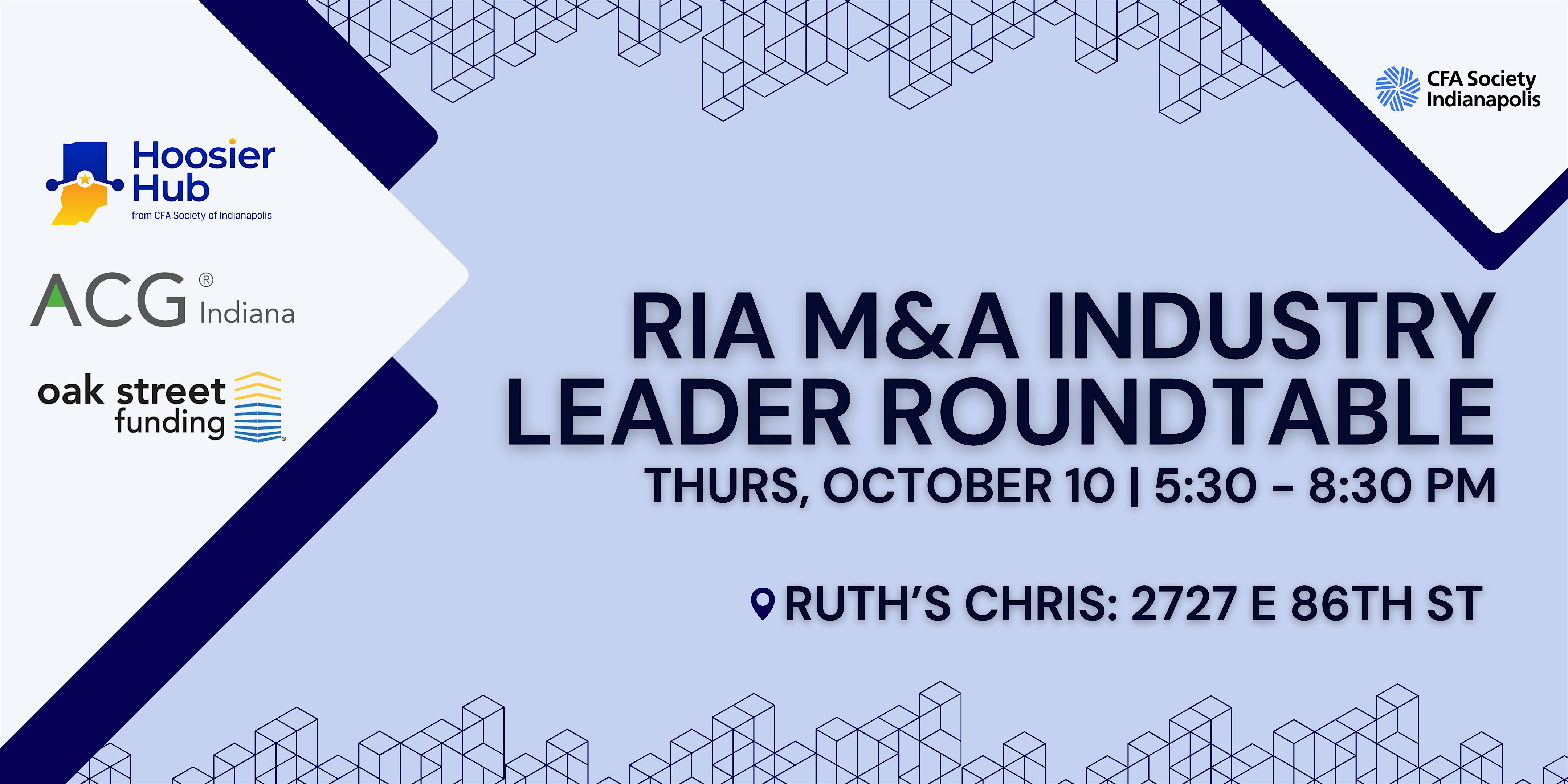 RIA M&A Industry Leader Roundtable – Indianapolis, IN