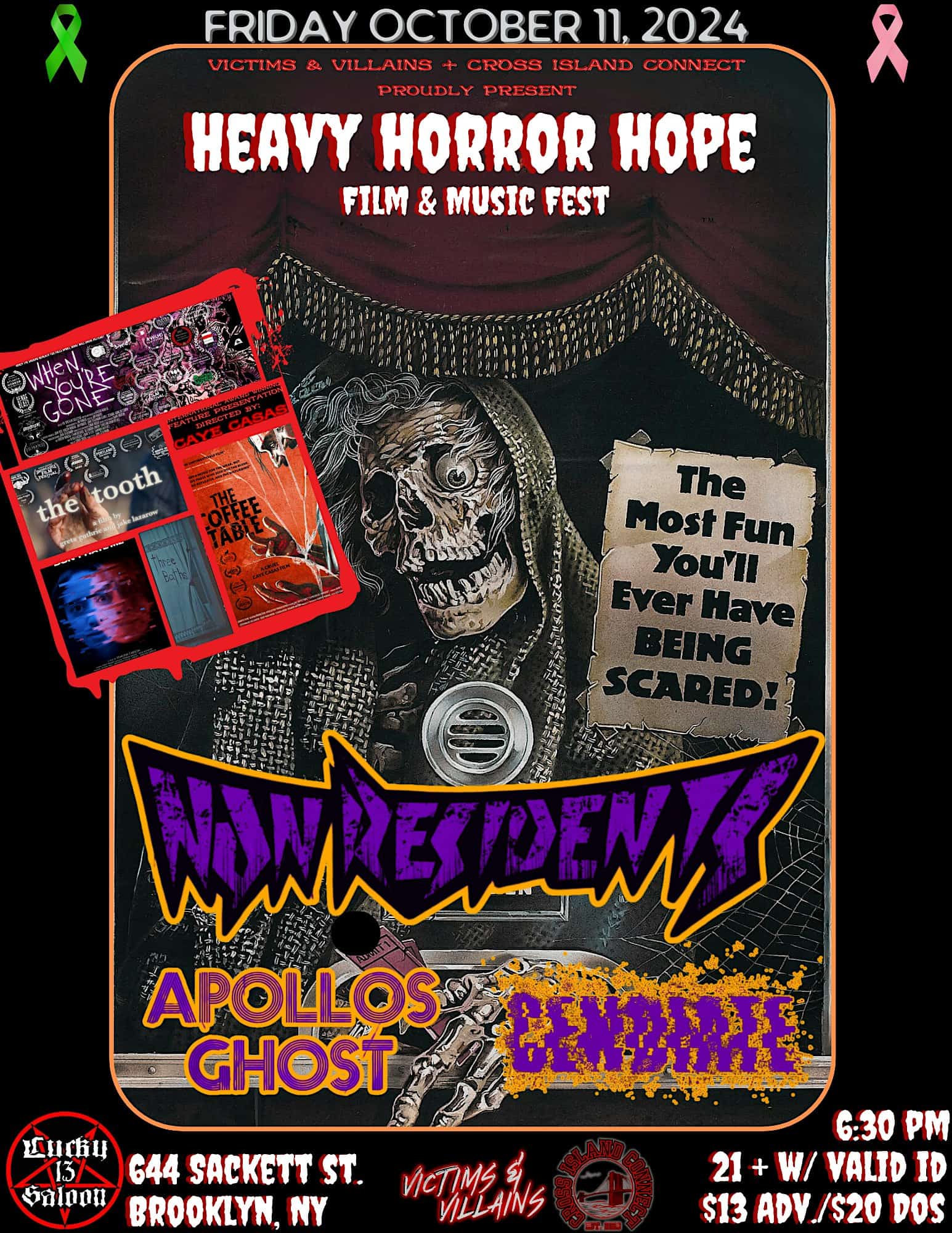 Heavy Horror Hope Film & Music Fest: Night 1 – Brooklyn, NY