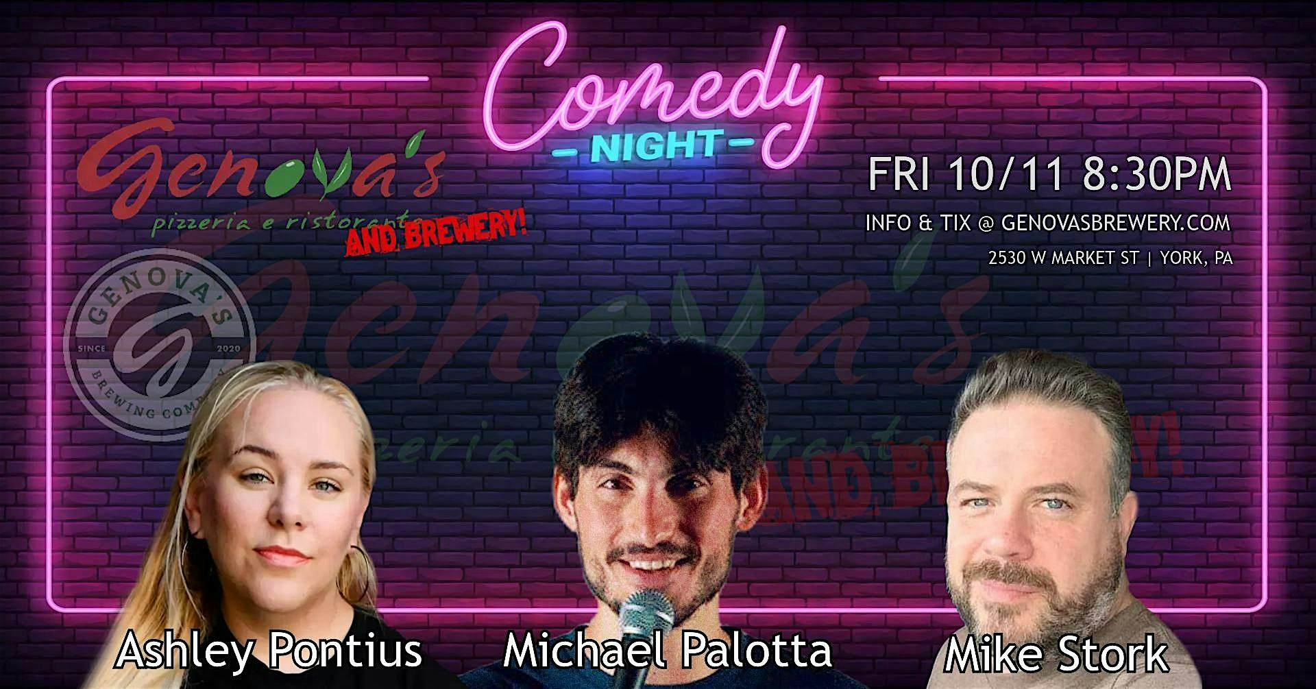 Comedy Night @ Genova’s Italian Restaurant & Brewery – York, PA