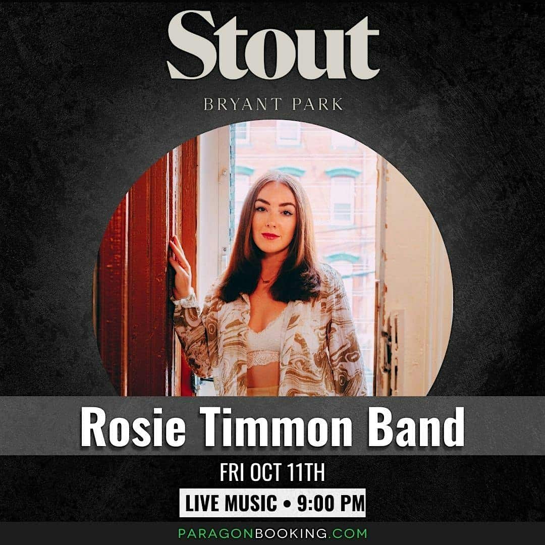 Music at the Bar : Live Music in Midtown Manhattan featuring Rosie Timmon Band at Stout NYC Bryant Park – ,