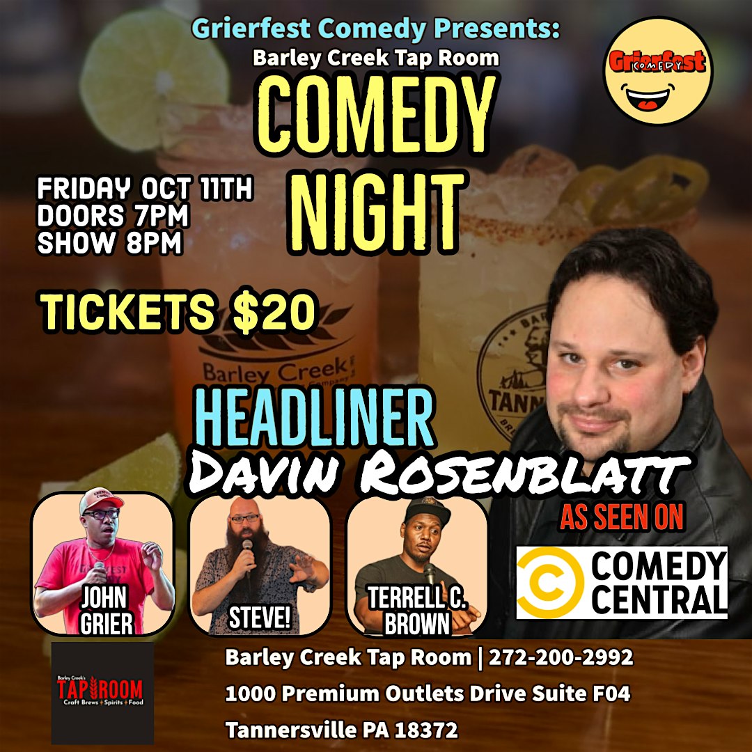 Comedy Night – Tannersville, PA