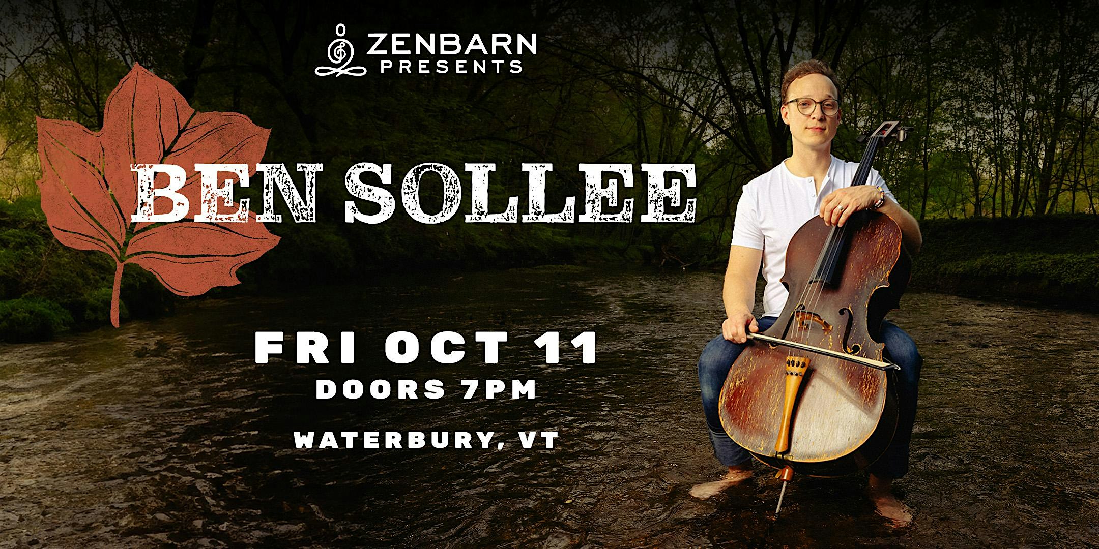 Ben Sollee – Live at Zenbarn! – Waterbury Center, VT