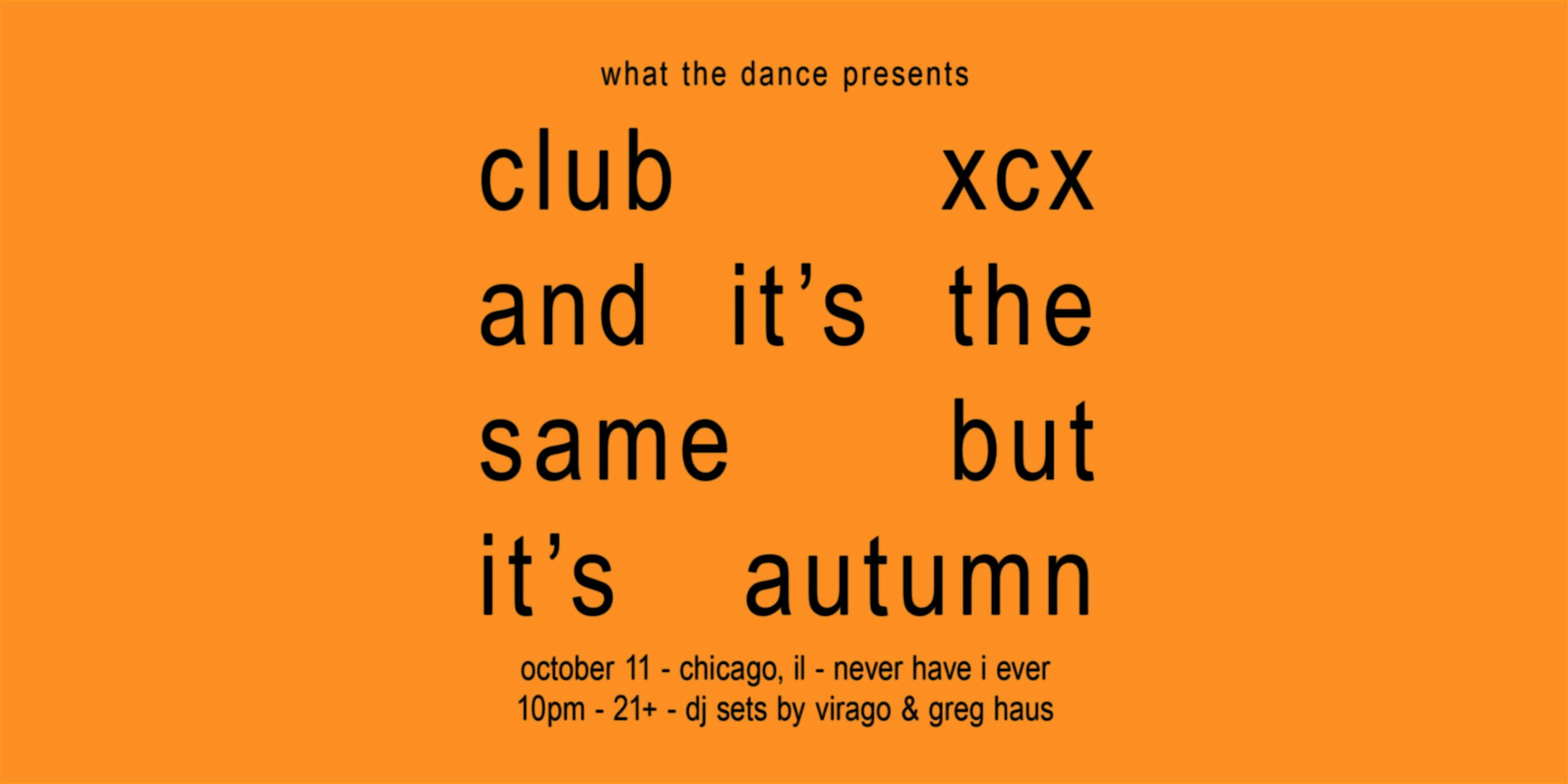 CLUB XCX: A Bratty Dance Night – CHICAGO (21+) – Chicago, IL