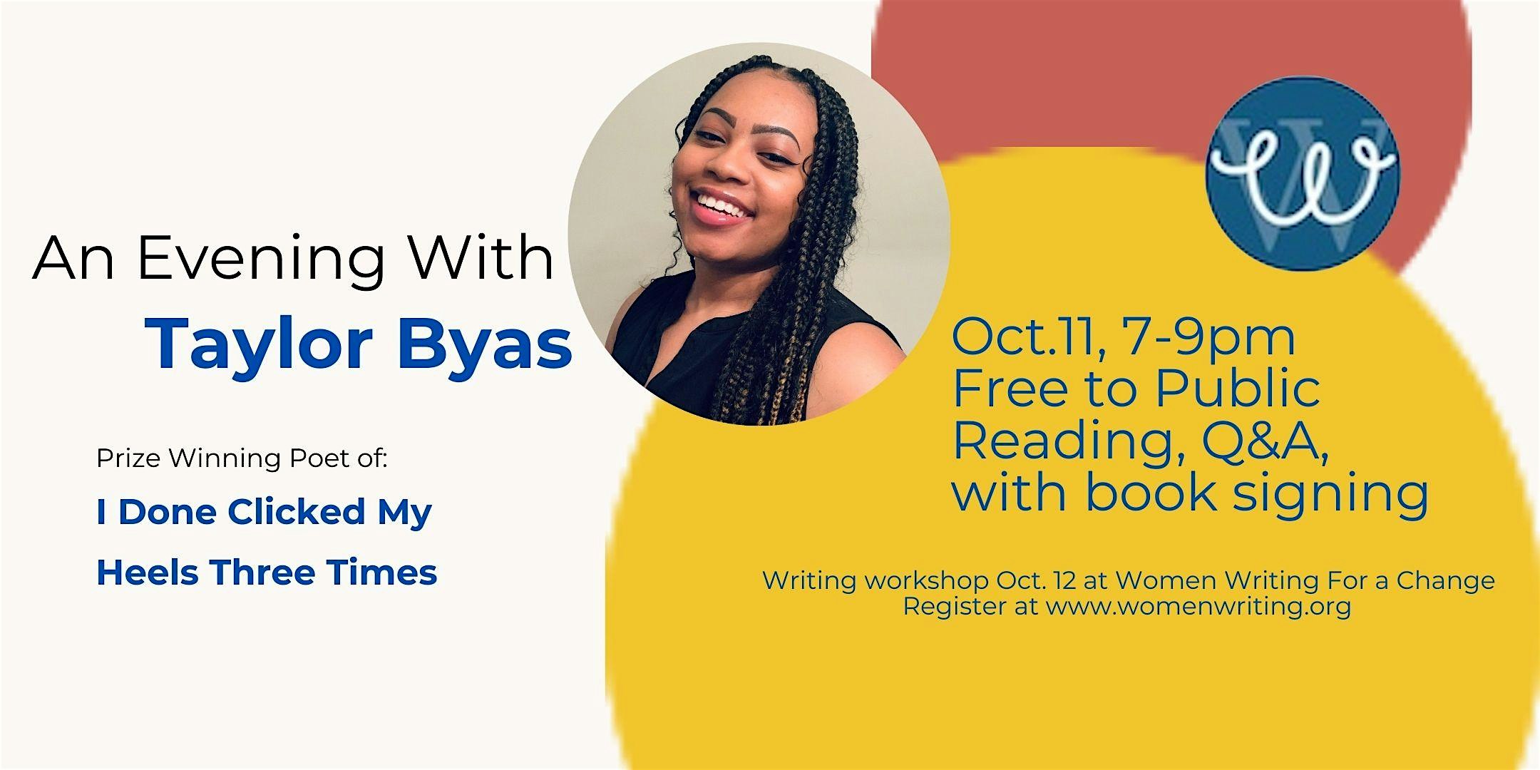 An Evening with Poet Taylor Byas – Cincinnati, OH