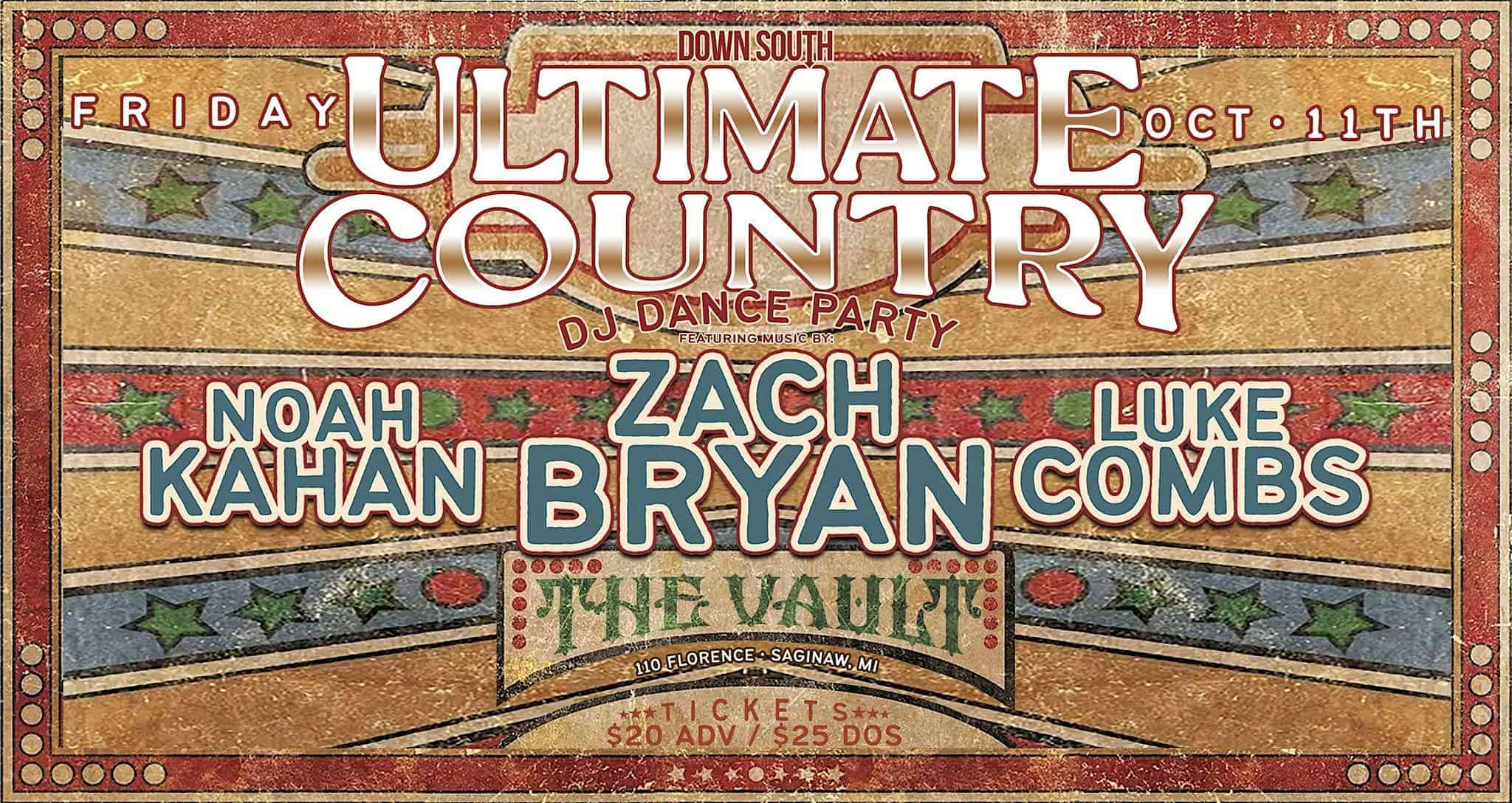 DOWN SOUTH ULTIMATE COUNTRY DJ DANCE PARTY!! – Saginaw, MI