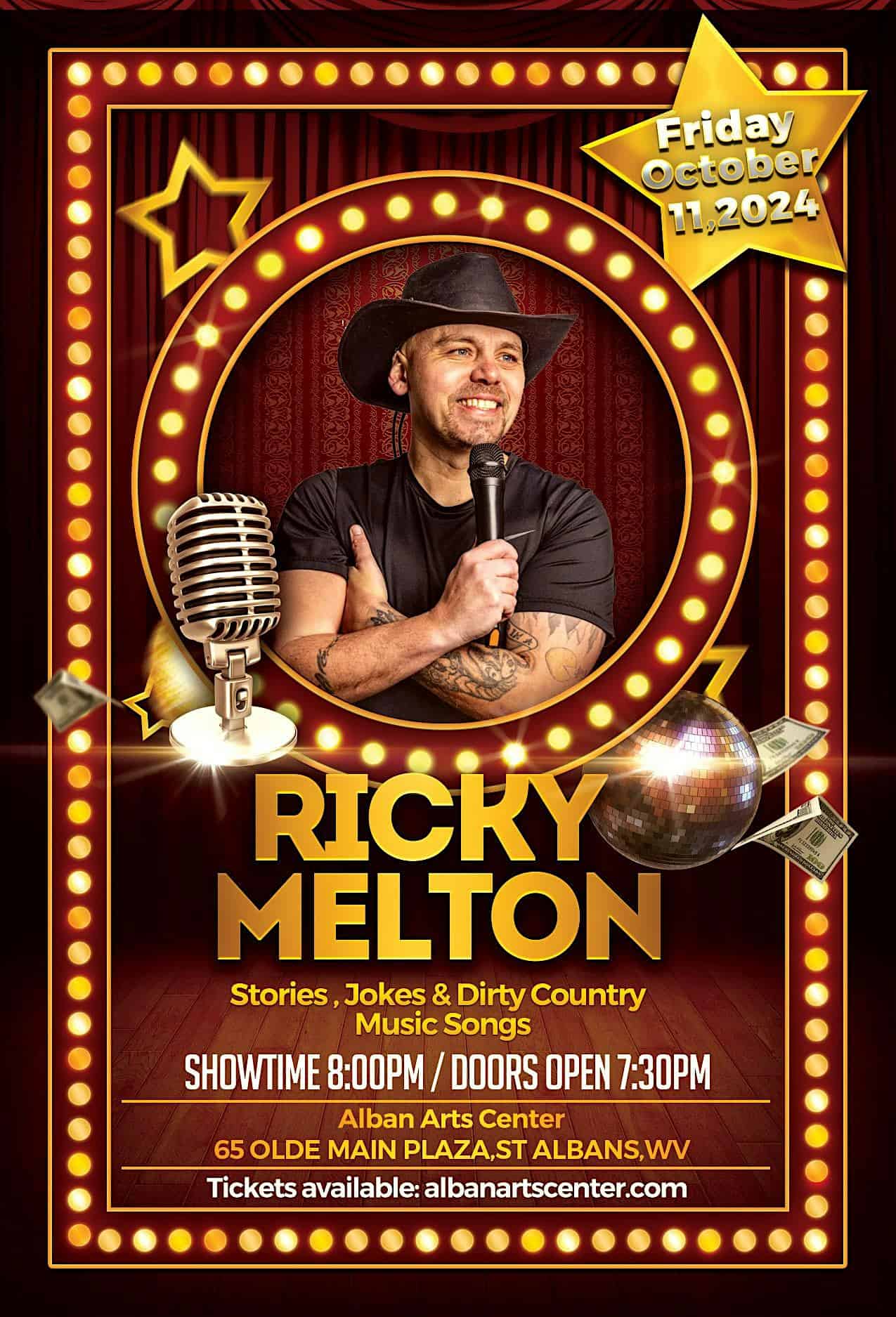 Ricky Melton: Stories, Jokes & Dirty Country Music Songs – Saint Albans, WV