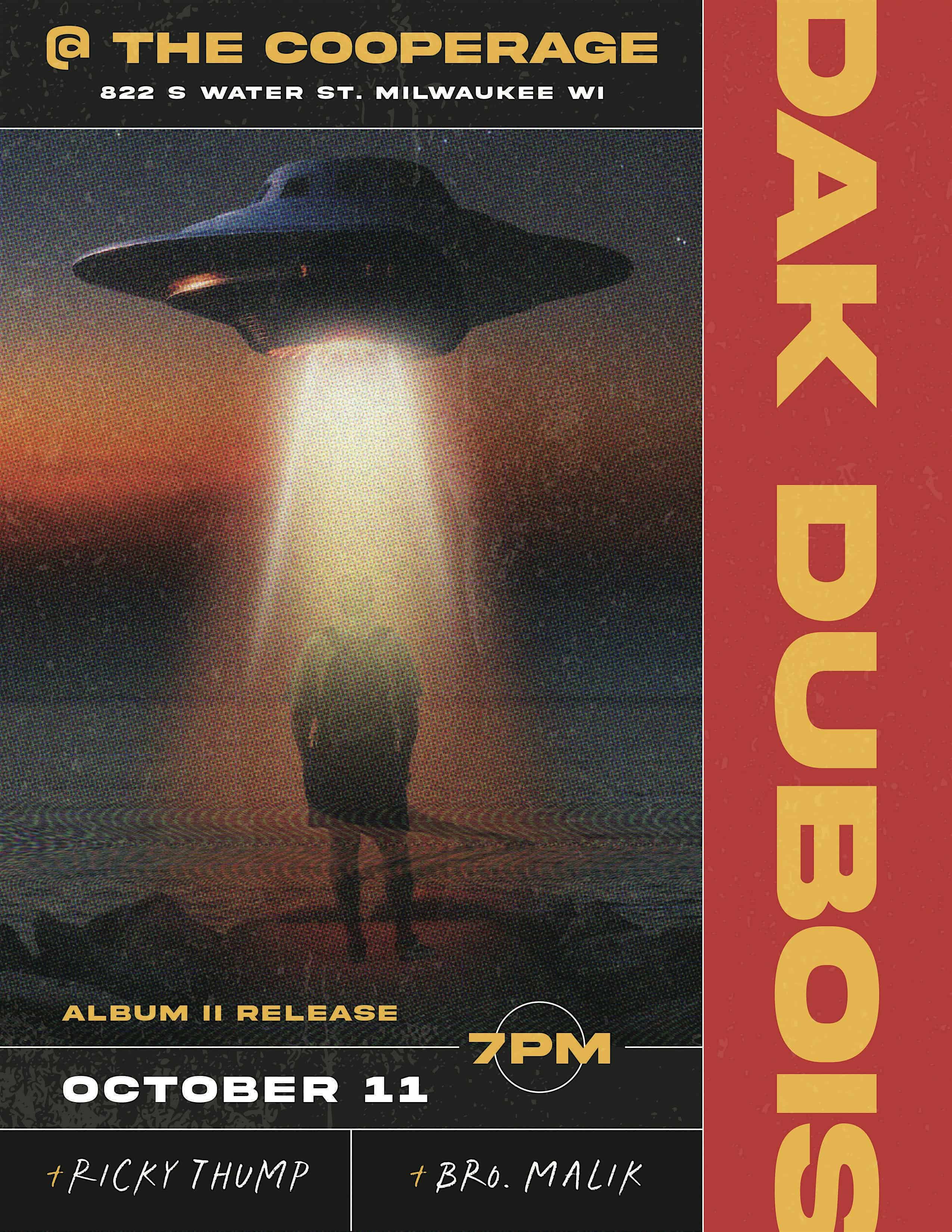 Dak Dubois: Album II (release show) feat. Ricky Thump and Bro. Malik – Milwaukee, WI