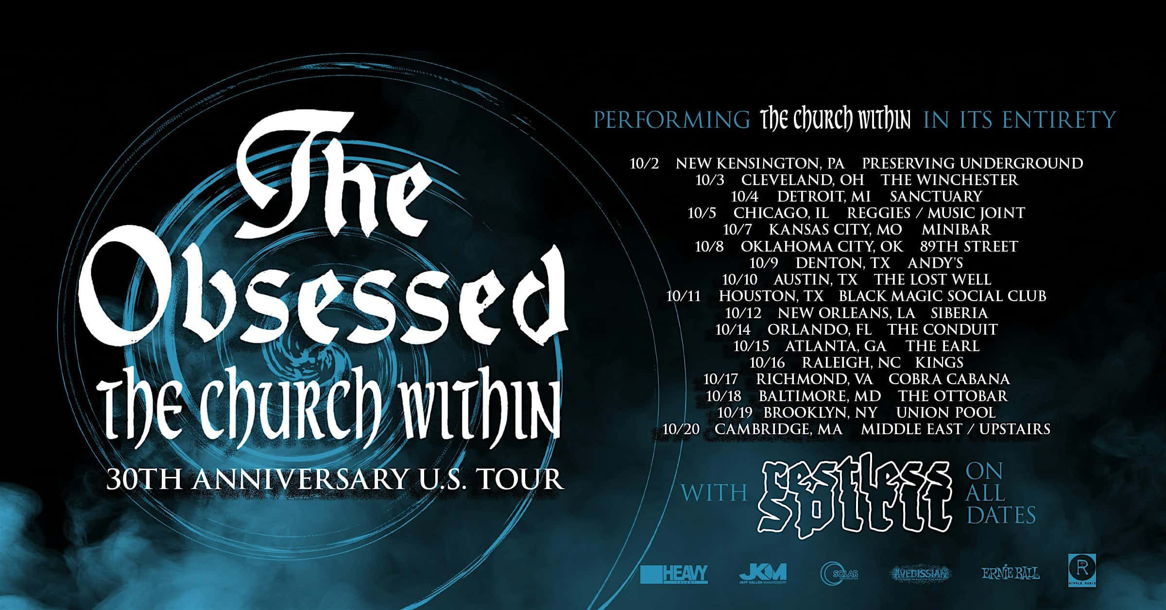 THE OBSESSED /The Church Within 30 Yr. Anniversary – Houston, TX