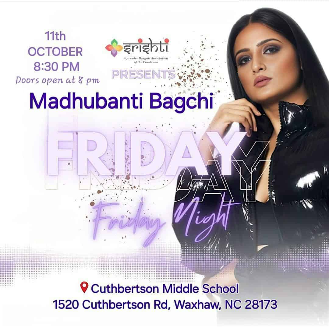 ‘Aaj Ki Raat’ – An Enchanting Musical Evening with Madhubanti Bagchi! – Waxhaw, NC