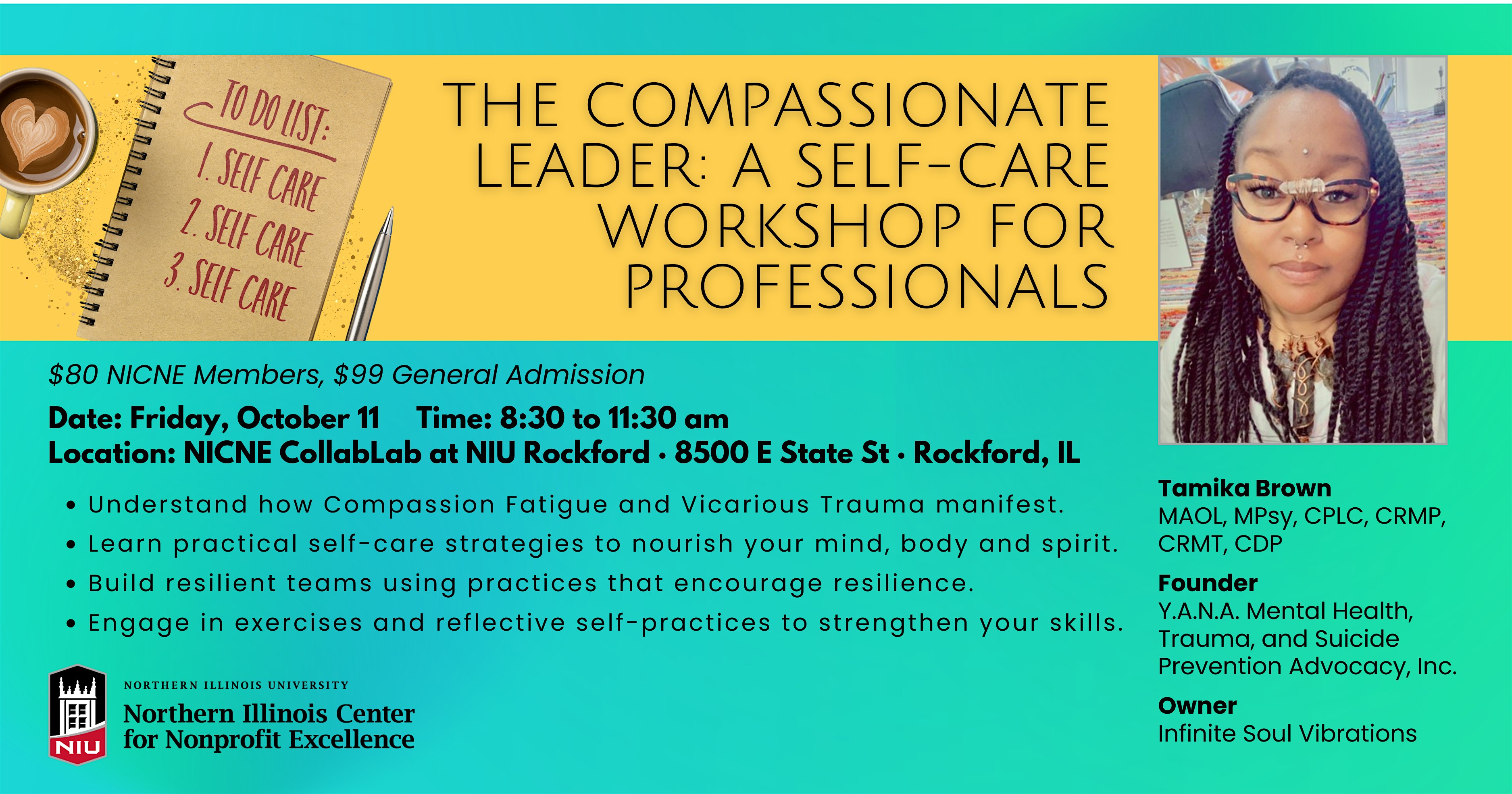 The Compassionate Leader: A Self-Care Workshop for Professionals – Rockford, IL