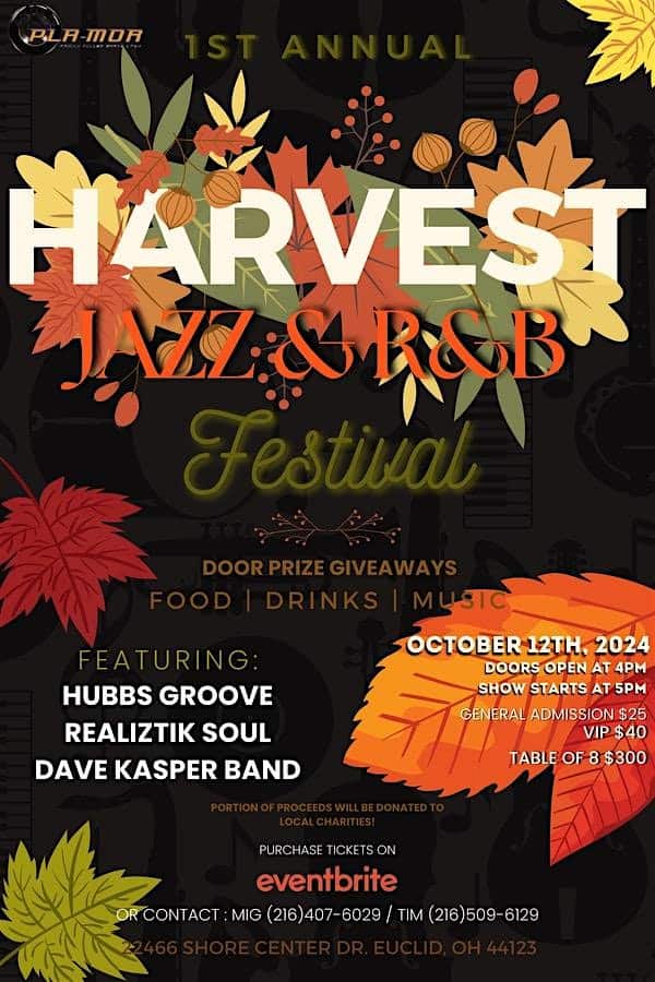 1st Annual Harvest Jazz & R&B Festival – Euclid, OH